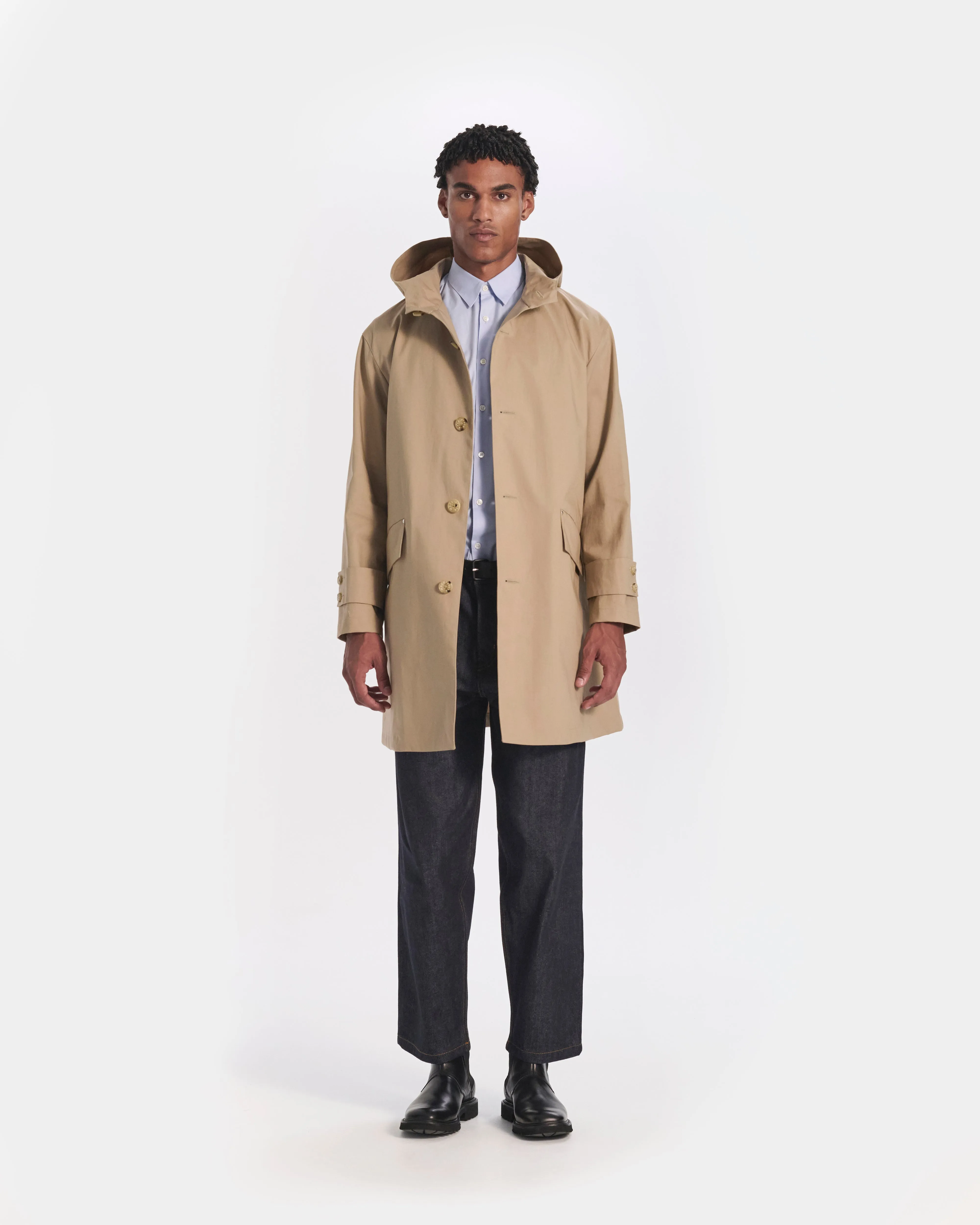 Humbie Raintec Mid Length Hooded Coat sold by Mackintosh product image thumbnail 3