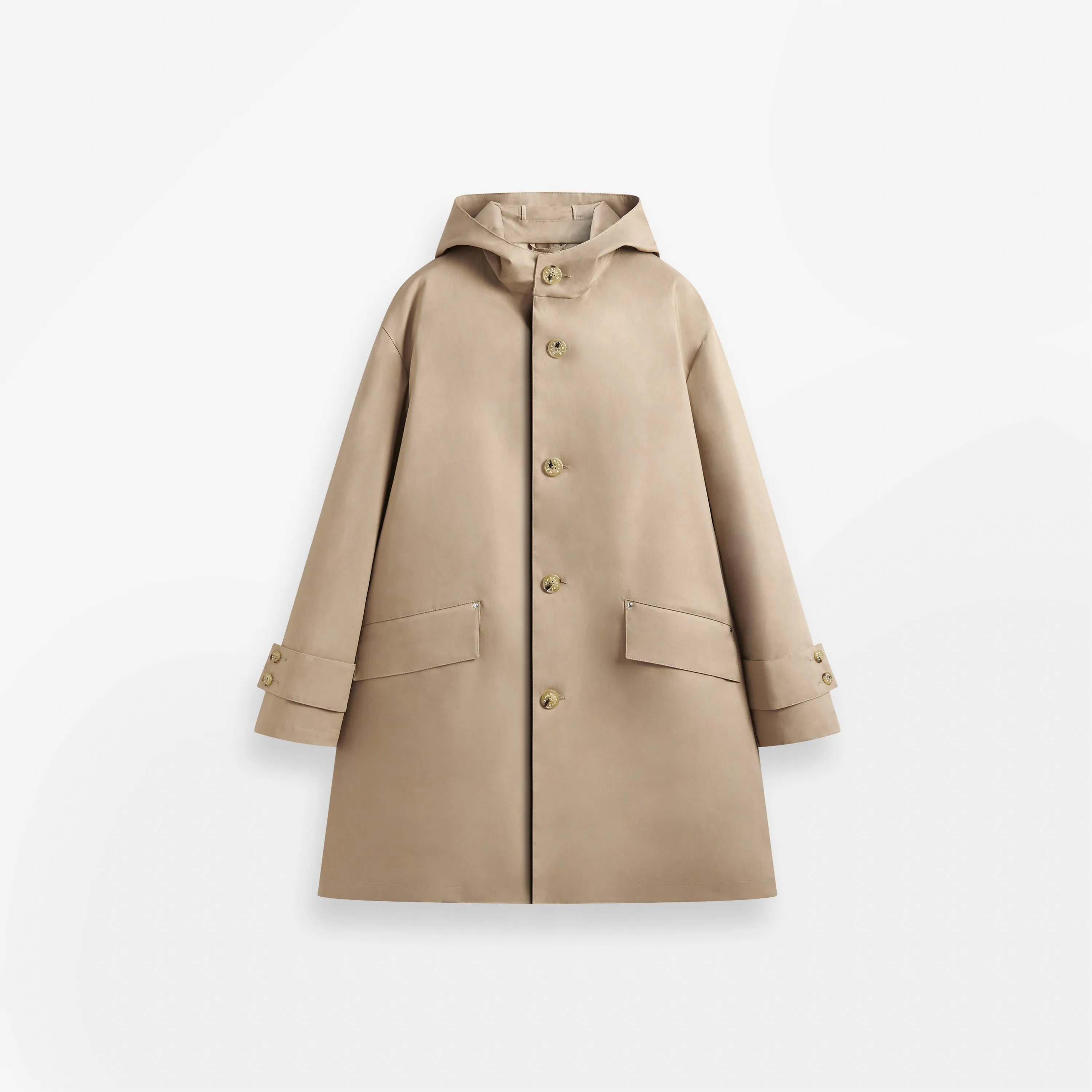 Humbie Raintec Mid Length Hooded Coat sold by Mackintosh