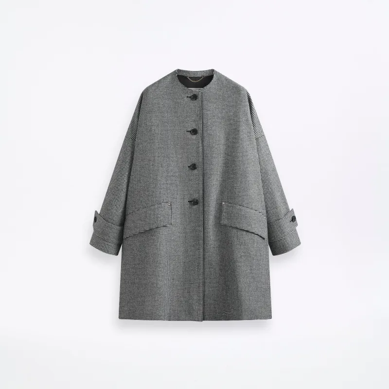 Humbie No Collar Wool Coat sold by Mackintosh