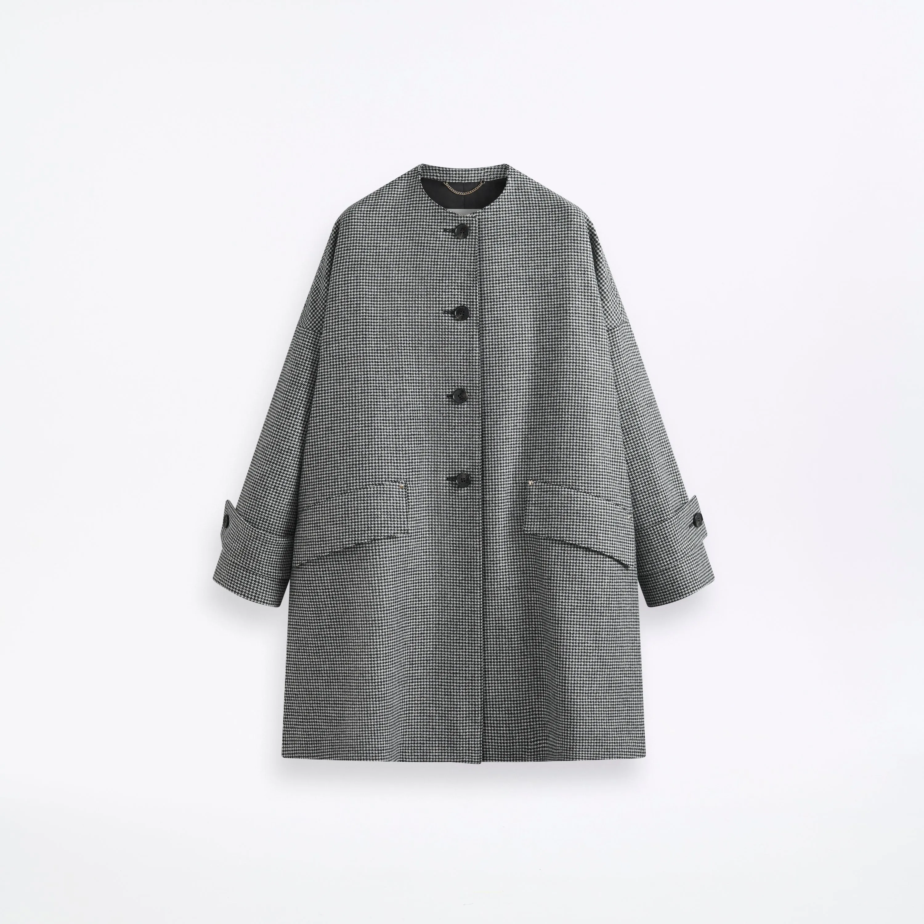 Humbie No Collar Wool Coat sold by Mackintosh