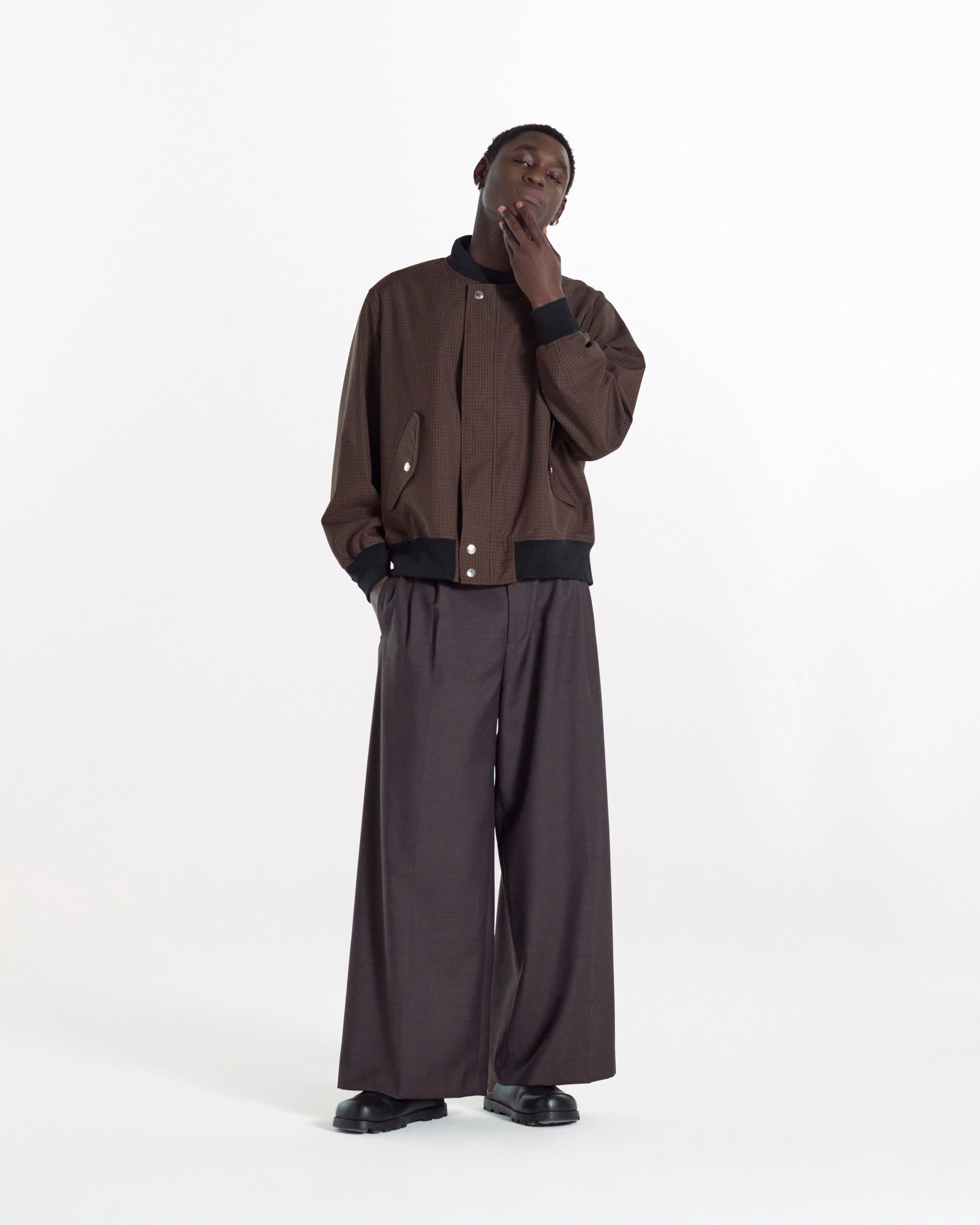 Saughtree Wool Poplin Bomber Jacket sold by Mackintosh product image thumbnail 2