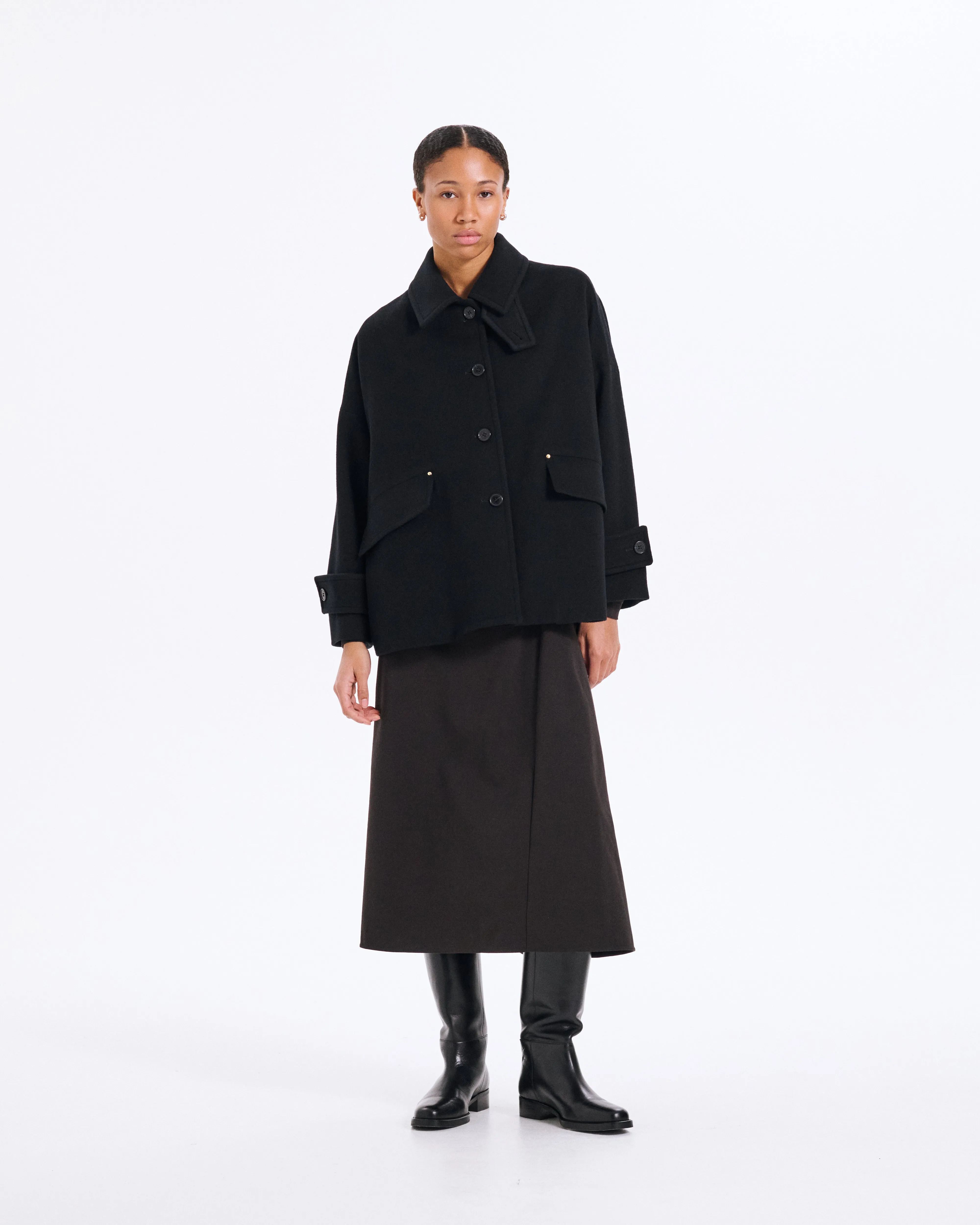 Humbie Wool Cashmere Blend Short Coat sold by Mackintosh