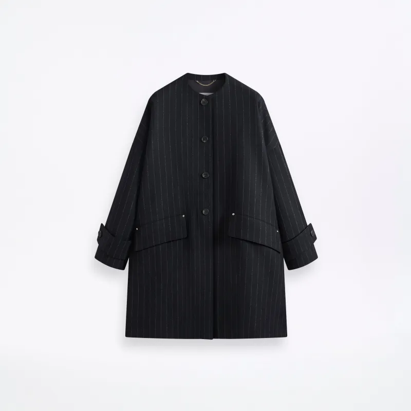 Humbie No Collar Wool Coat sold by Mackintosh