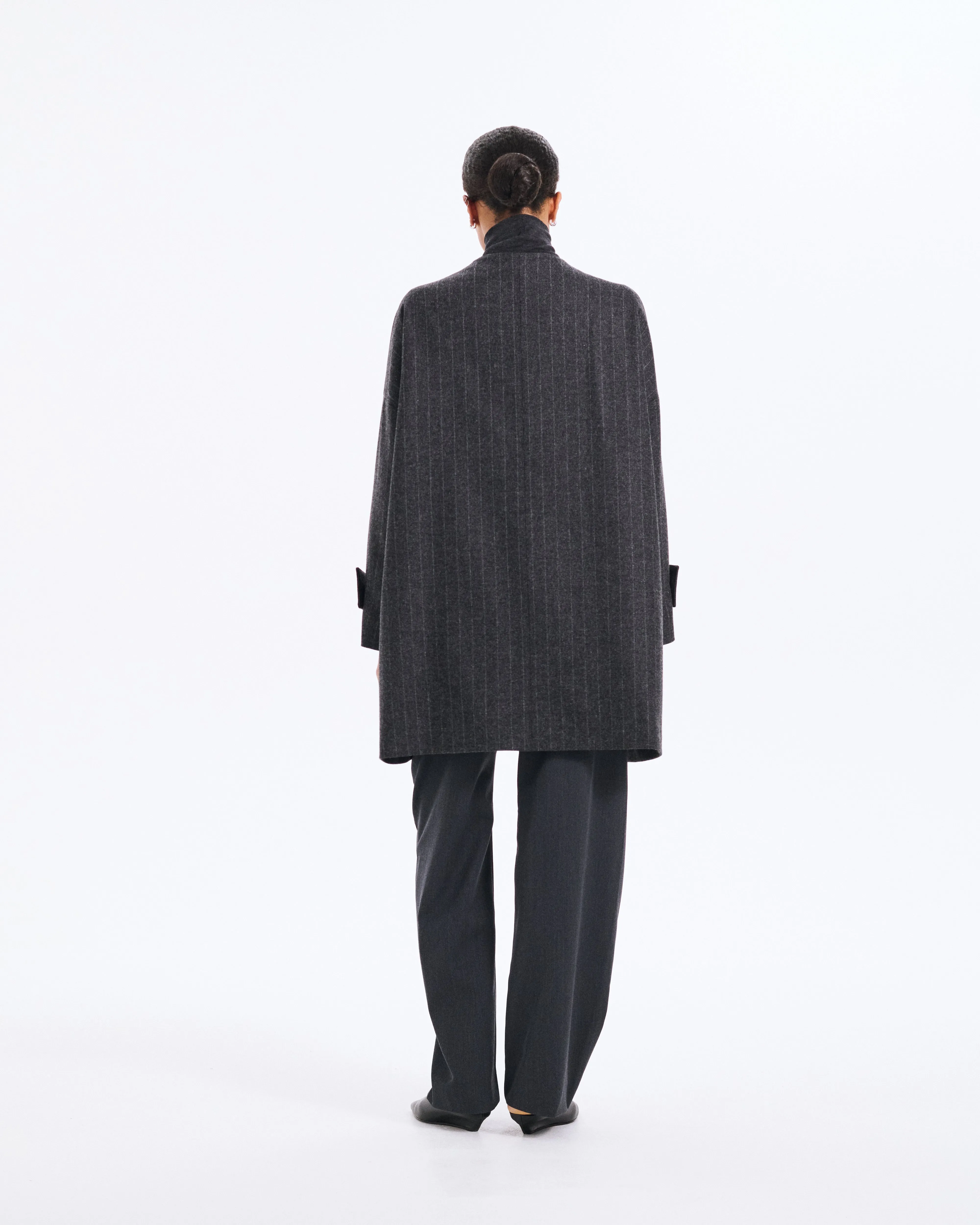 Humbie No Collar Wool Coat sold by Mackintosh product image thumbnail 4