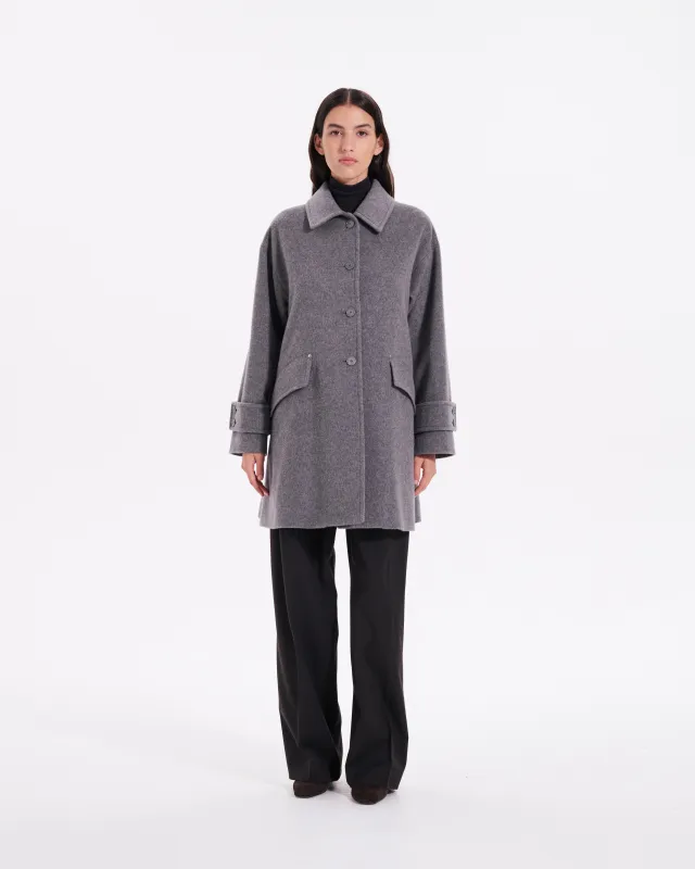 Humbie Slim Cashmere Wool Blend Coat sold by Mackintosh