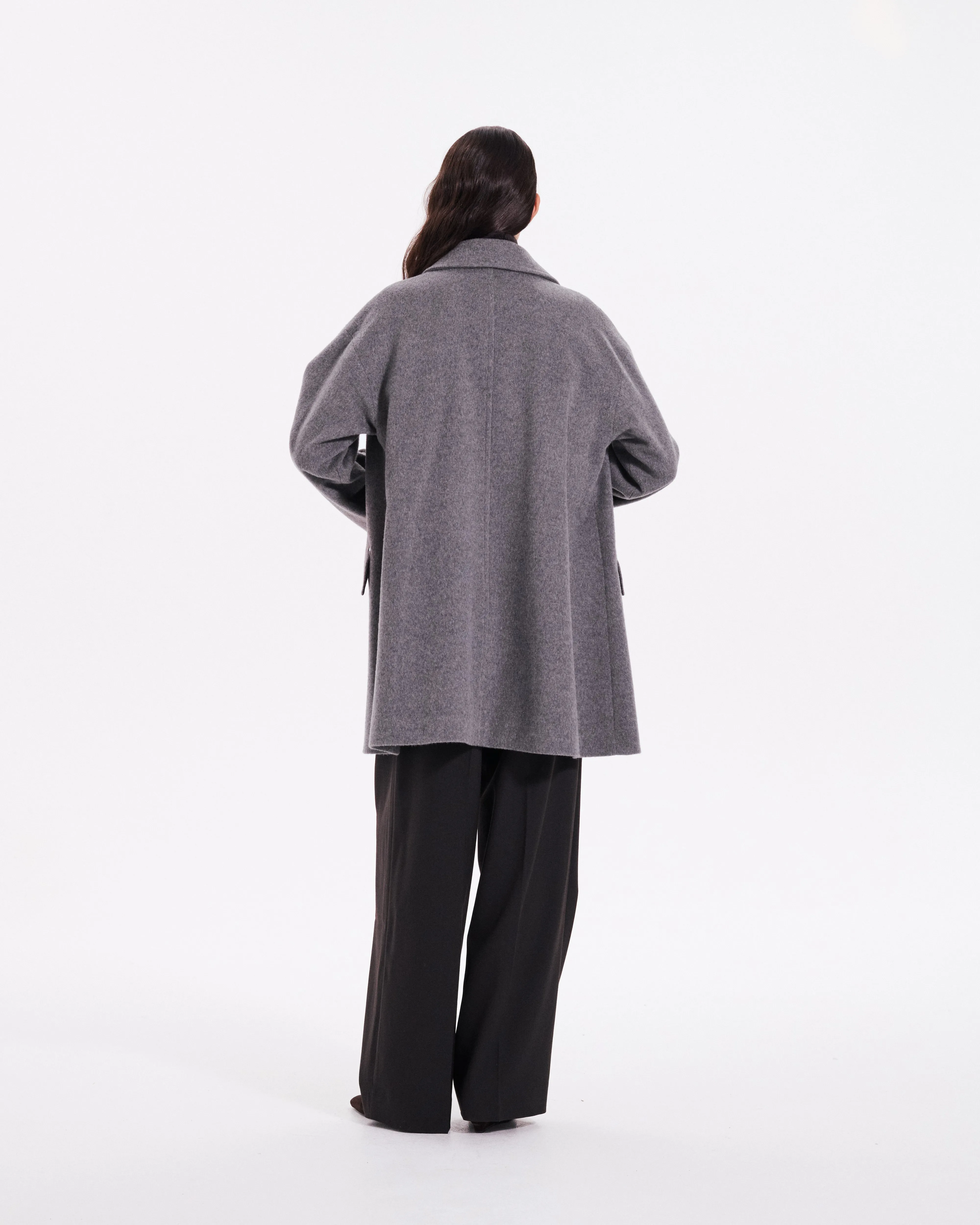 Humbie Slim Cashmere Wool Blend Coat sold by Mackintosh product image thumbnail 4