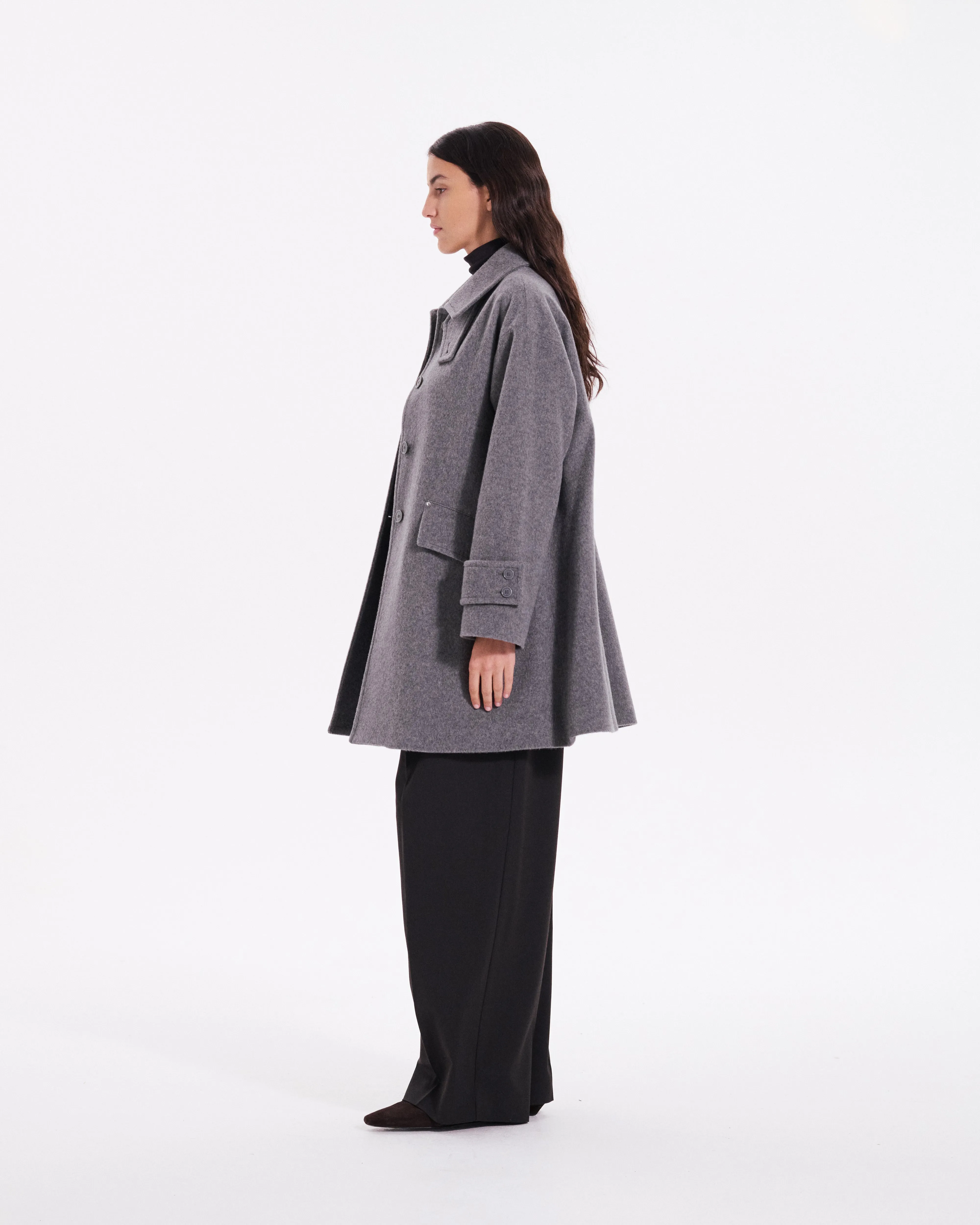 Humbie Slim Cashmere Wool Blend Coat sold by Mackintosh product image thumbnail 5