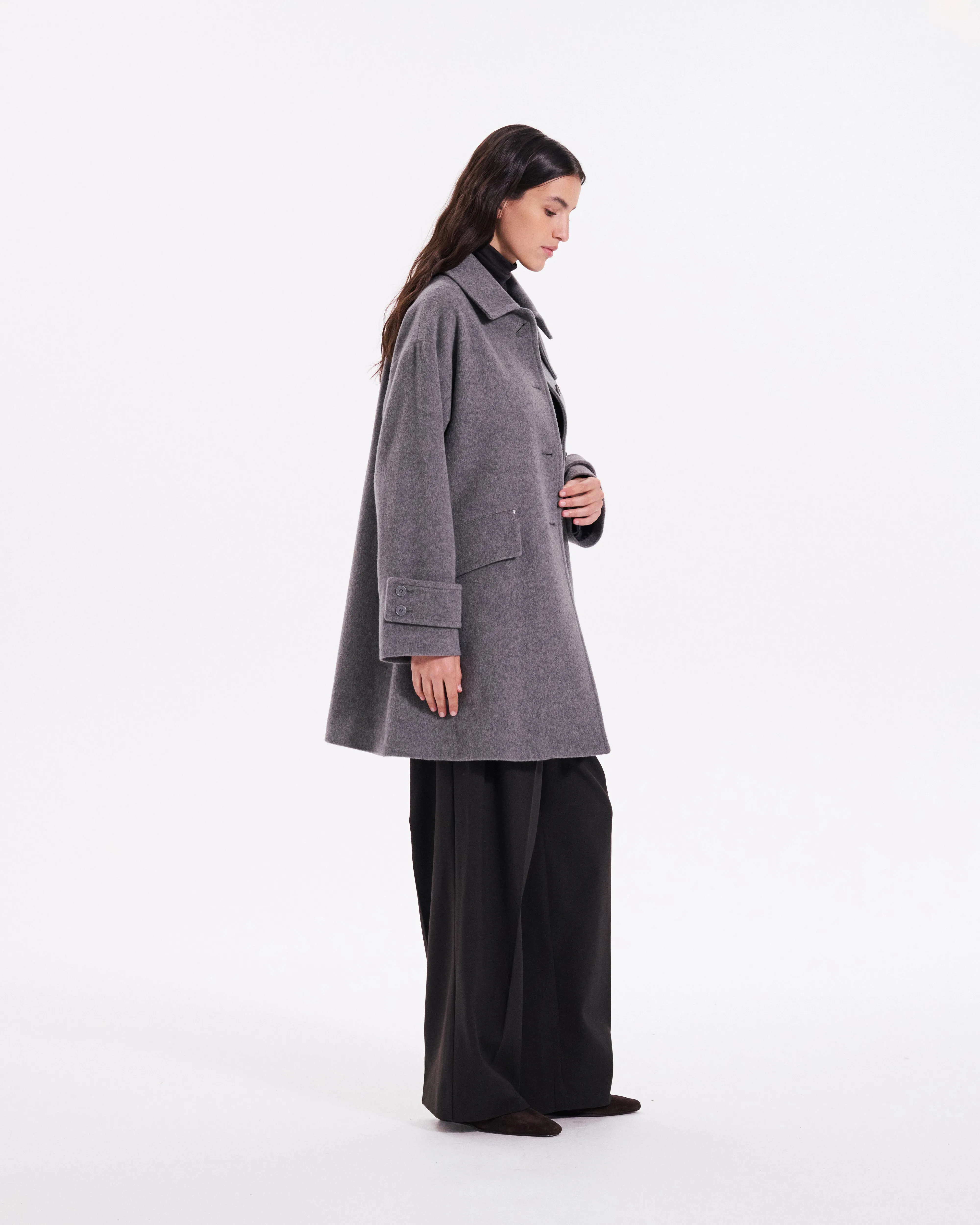Humbie Slim Cashmere Wool Blend Coat sold by Mackintosh product image thumbnail 2