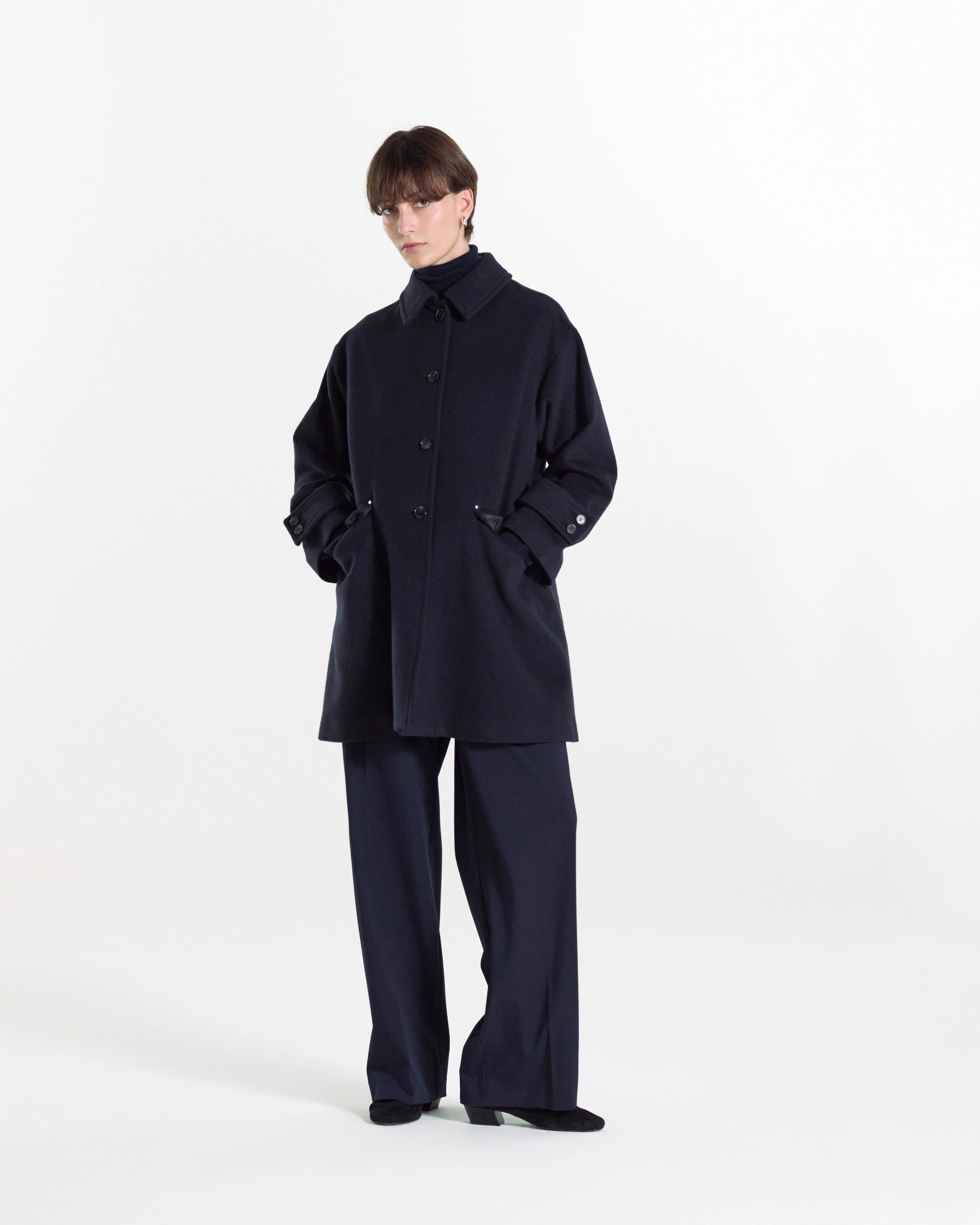 Humbie Slim Cashmere Wool Blend Coat sold by Mackintosh product image thumbnail 2