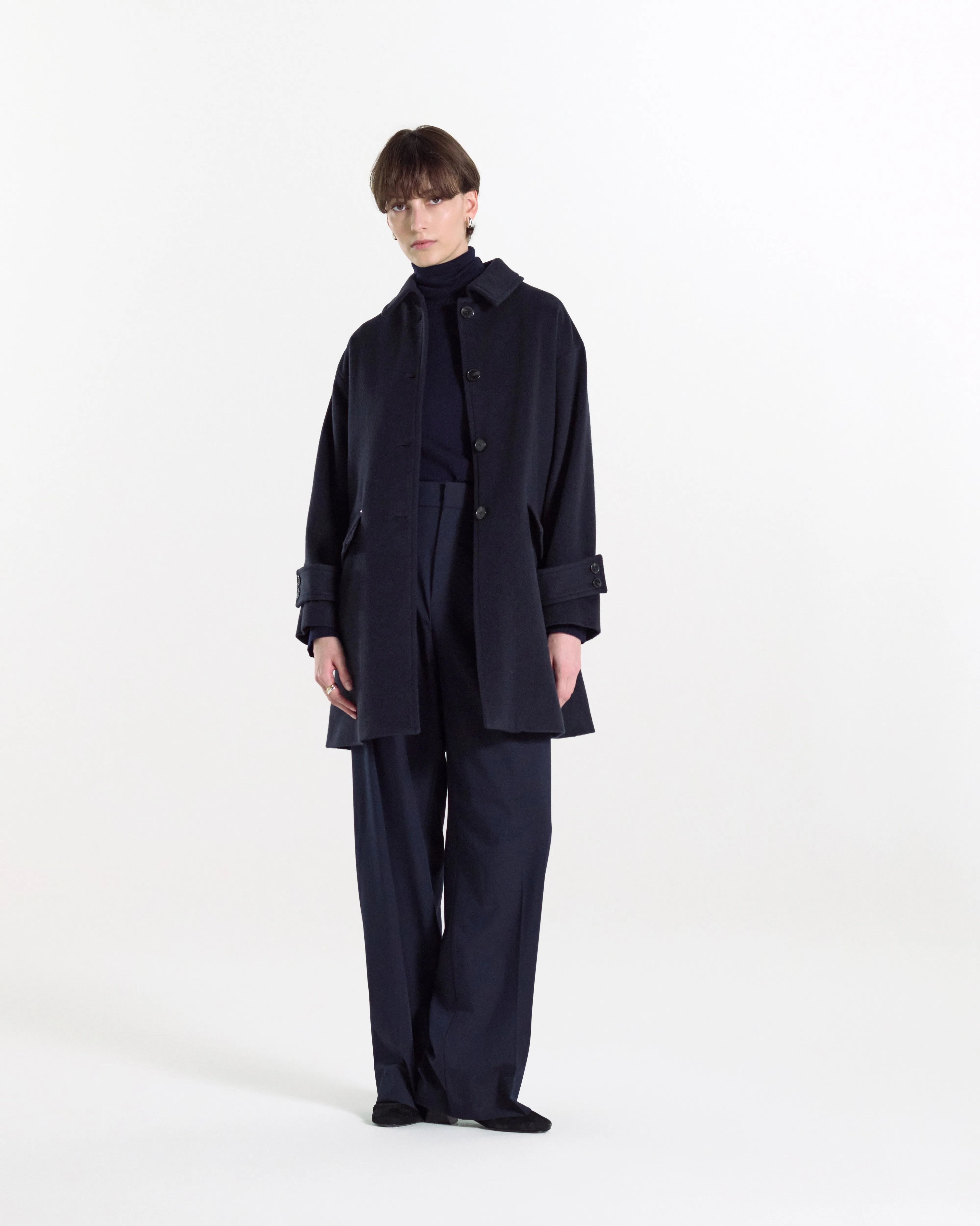 Humbie Slim Cashmere Wool Blend Coat sold by Mackintosh product image thumbnail 4