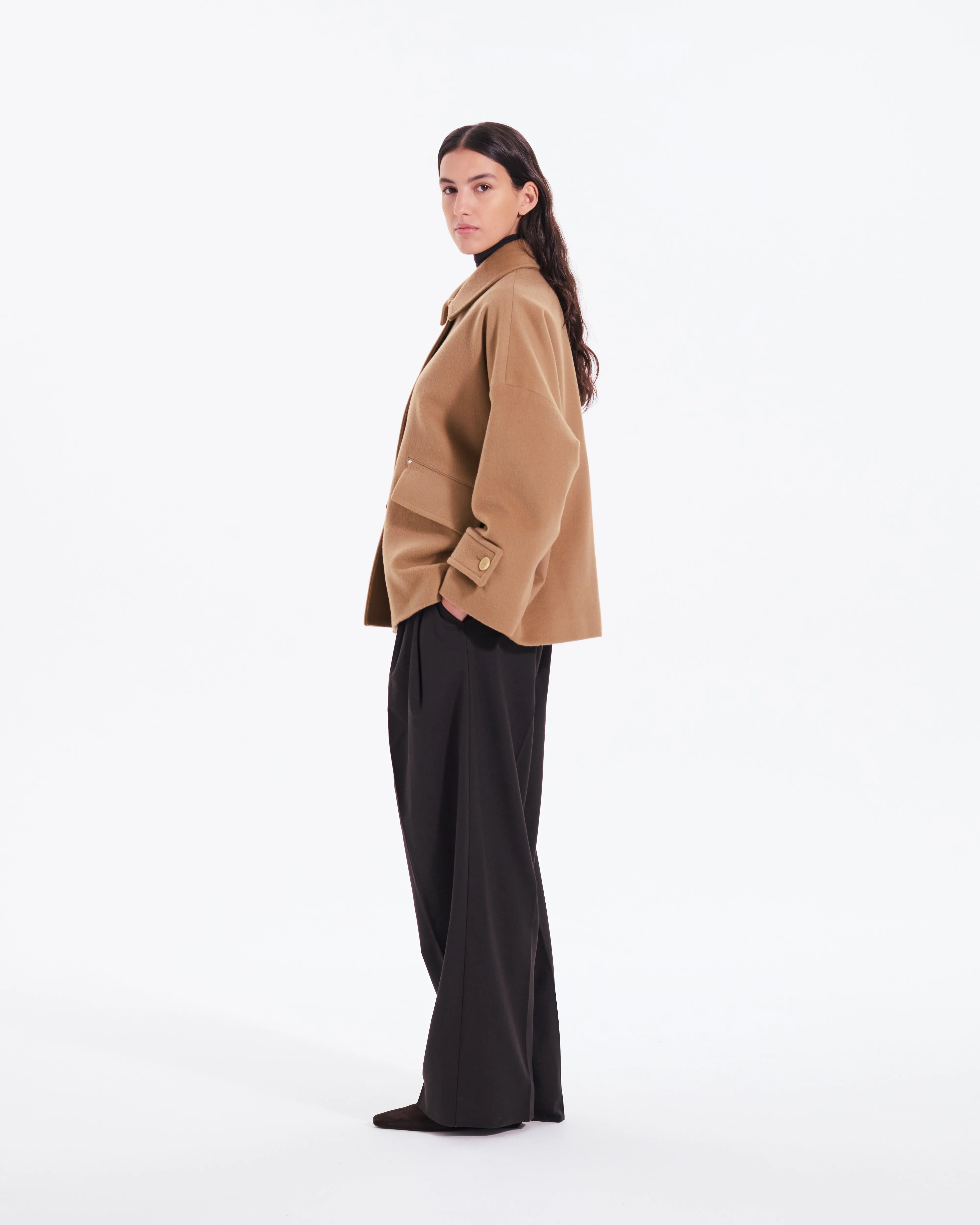 Humbie Wool Cashmere Blend Short Coat sold by Mackintosh product image thumbnail 4