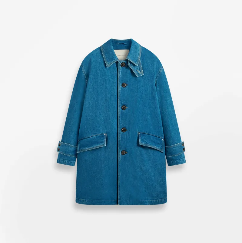 Humbie Denim Coat made by Mackintosh