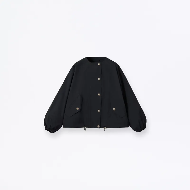 W Weathertec Skye Collarless Short Parka - CL made by Mackintosh