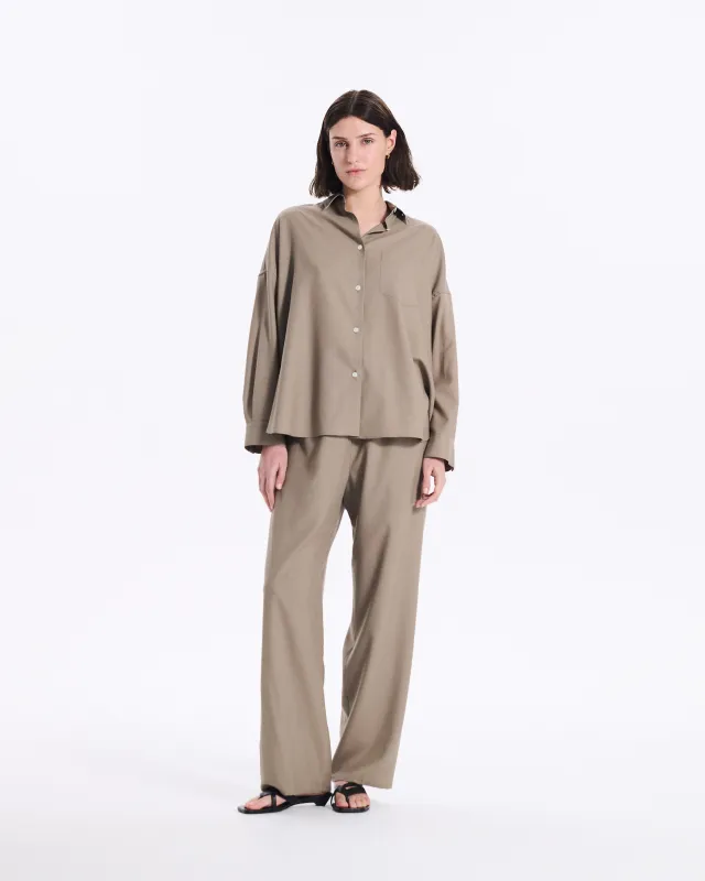 Whitehills Superfine 140 Wool Shirt made by Mackintosh
