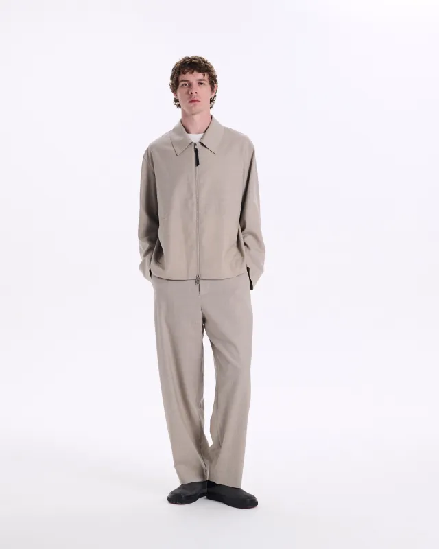 Birgham Wool Zip up CL made by Mackintosh