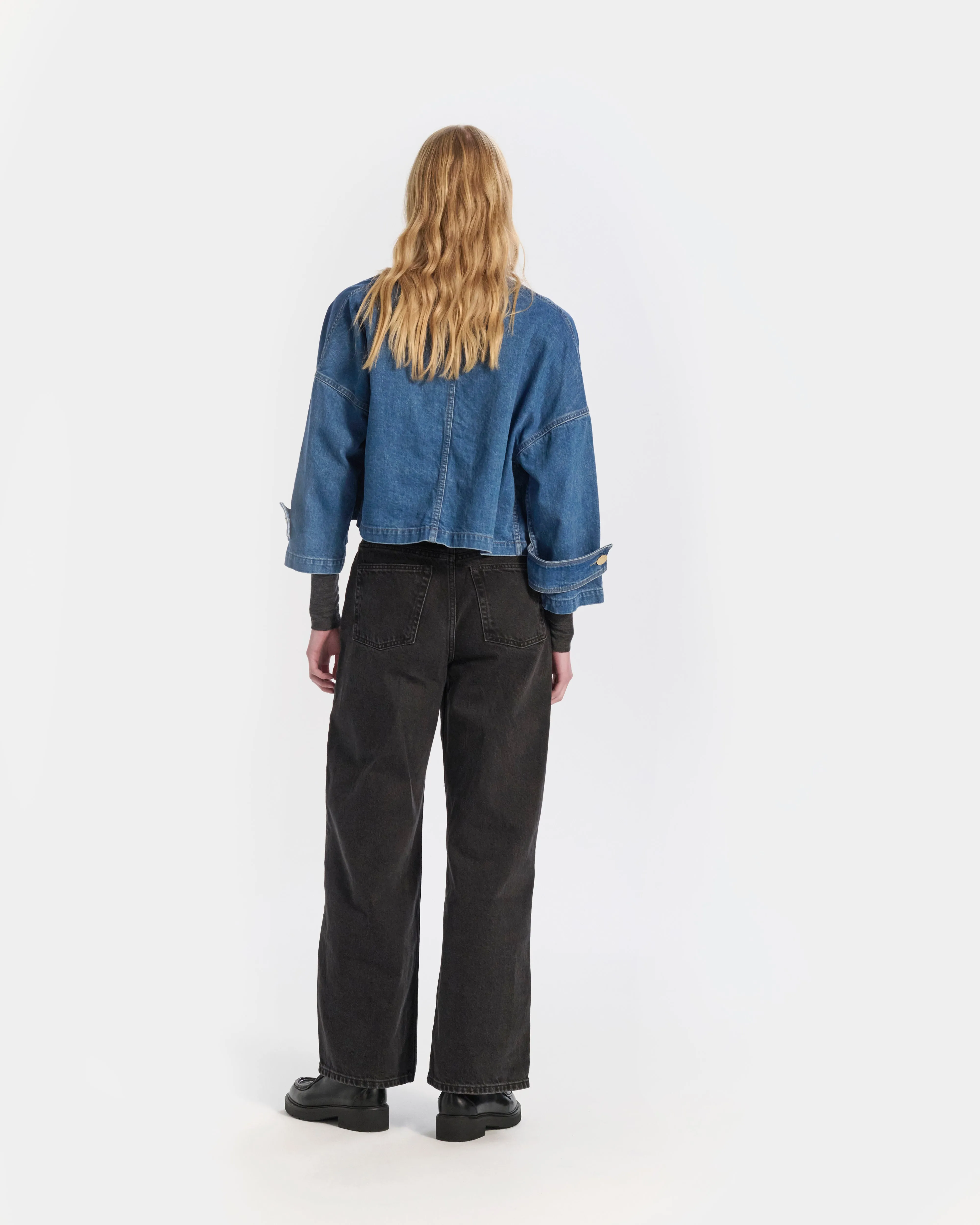 Humbie Collarless Denim Jacket sold by Mackintosh product image thumbnail 4