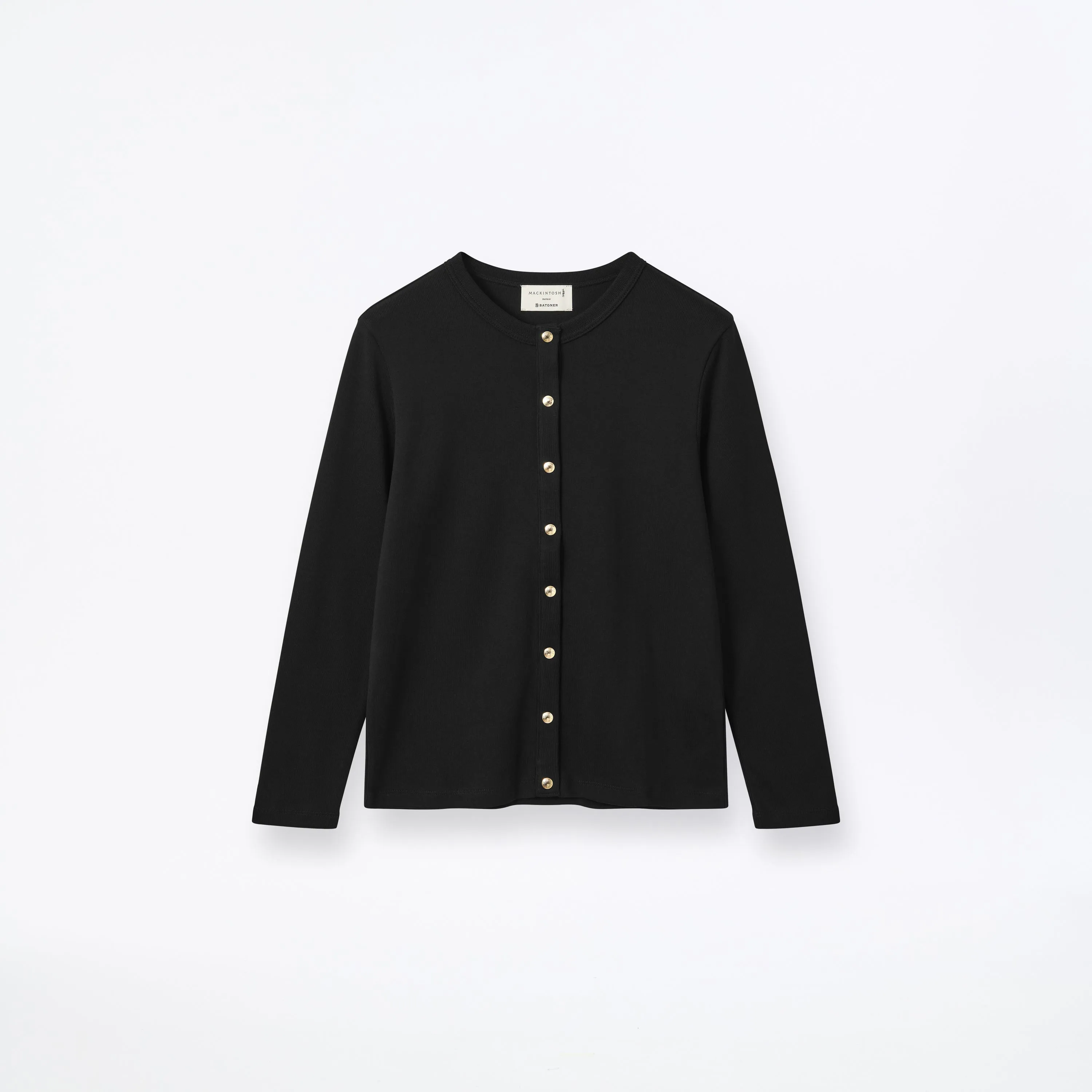 Fine Rib Cotton Cardigan sold by Mackintosh
