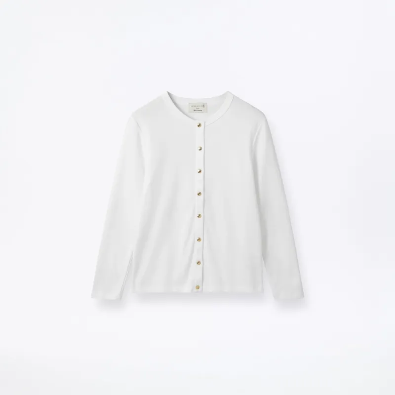 Fine Rib Cotton Cardigan made by Mackintosh