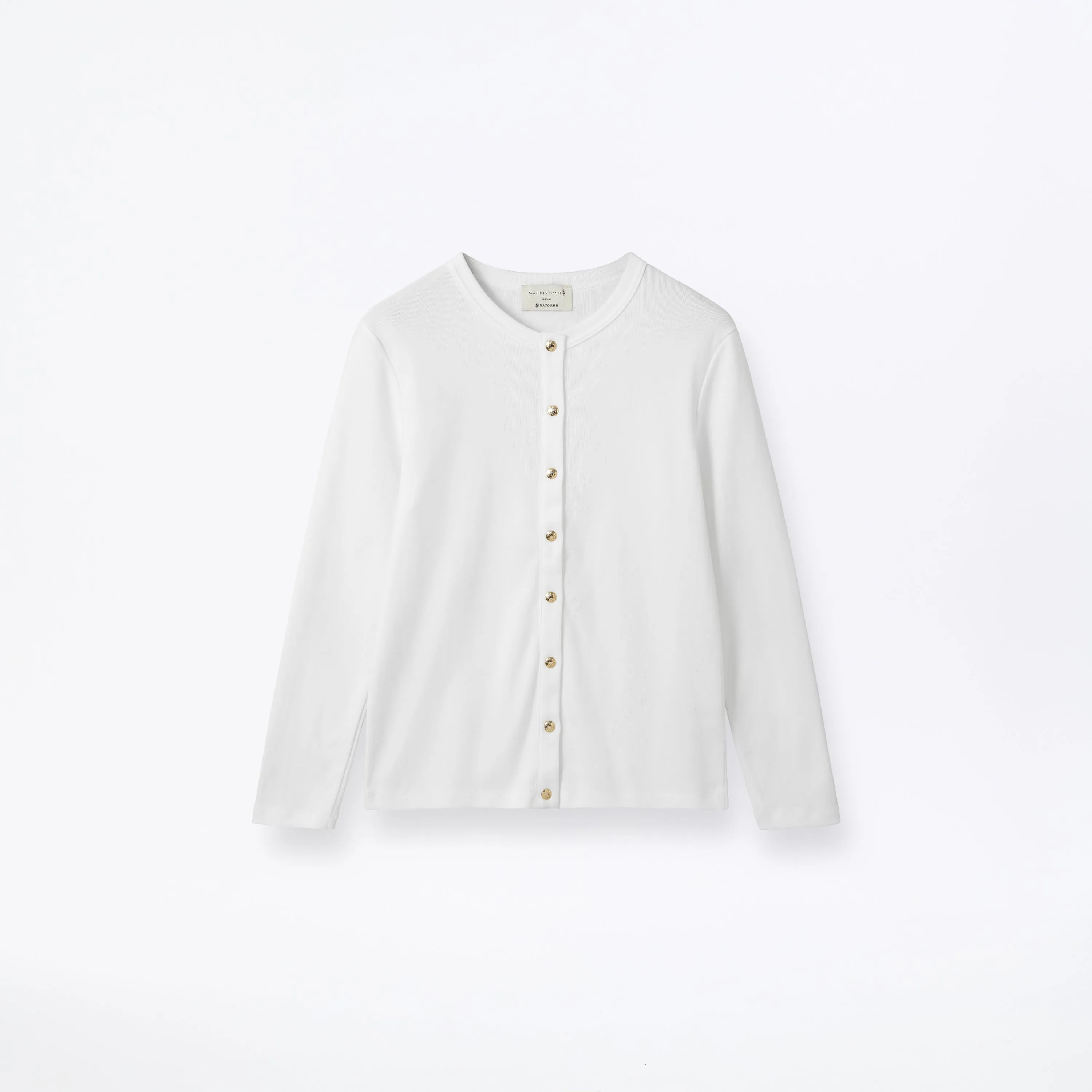 Fine Rib Cotton Cardigan sold by Mackintosh product image thumbnail 2
