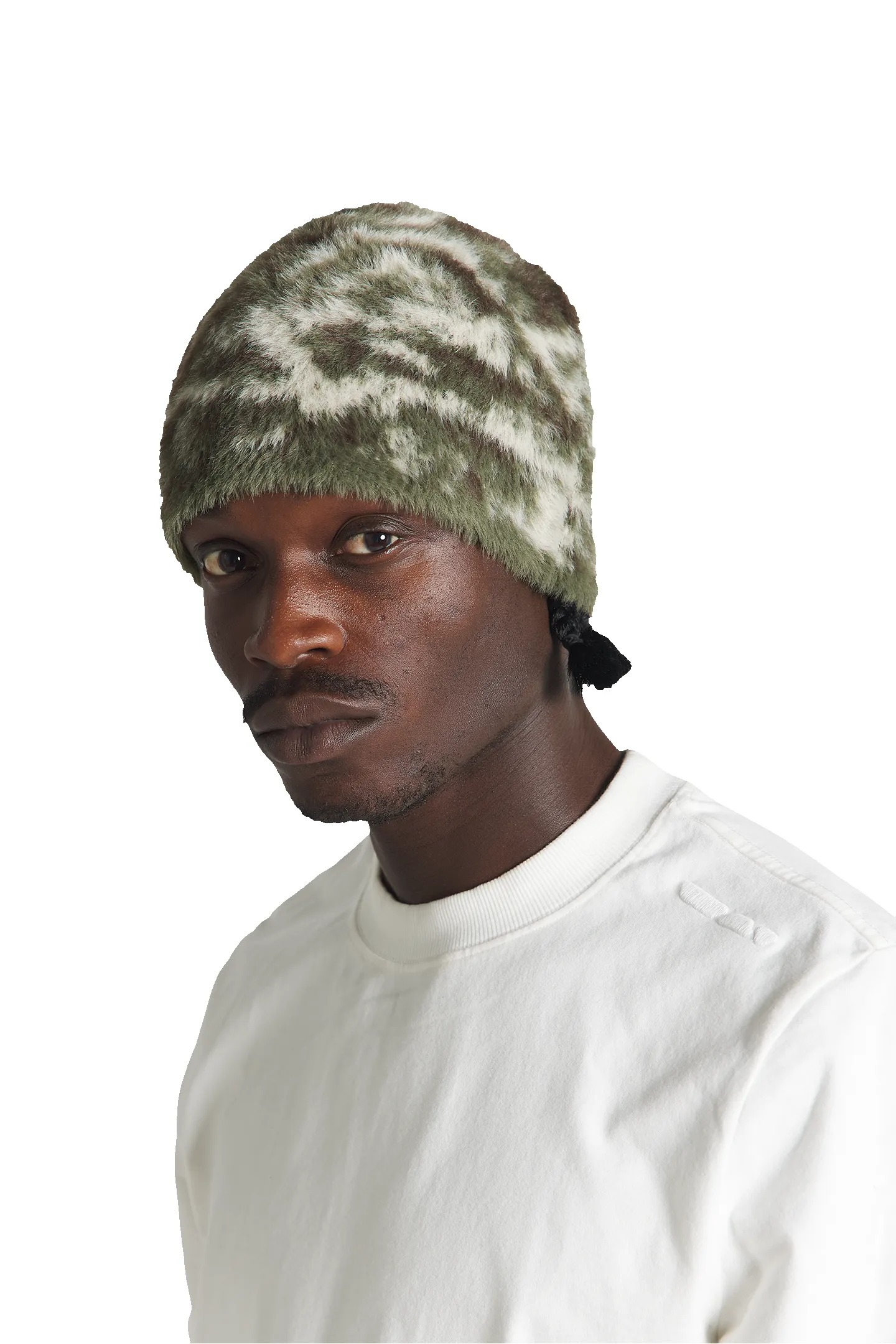 Fuzzy Beanie Green sold by Trendt Vision