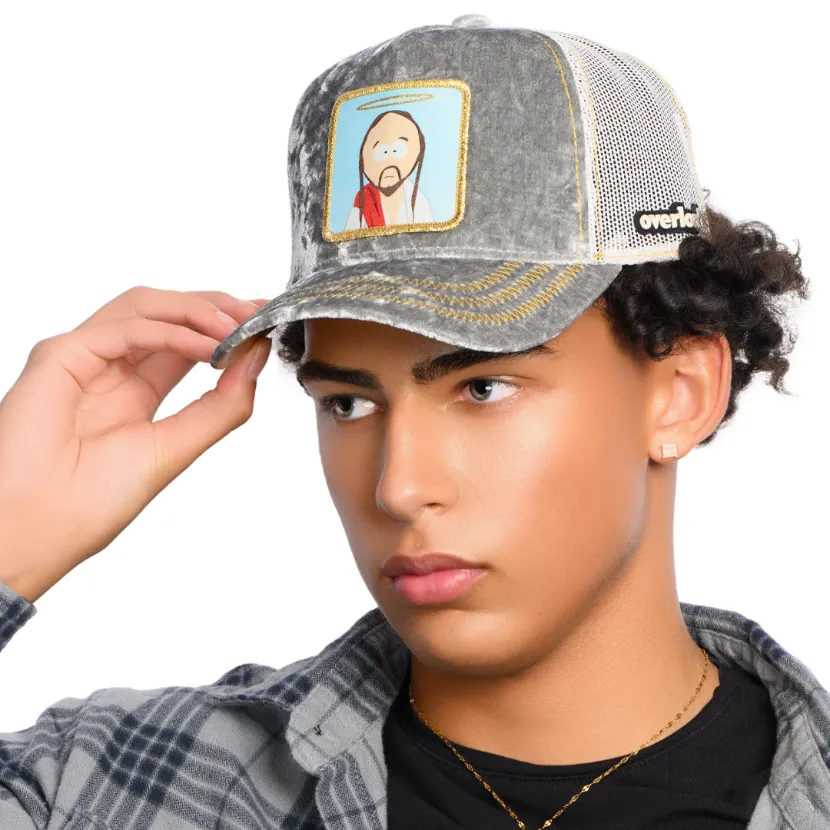 OVERLORD X South Park: Jesus Velvet Trucker Cap sold by Overlord product image thumbnail 3