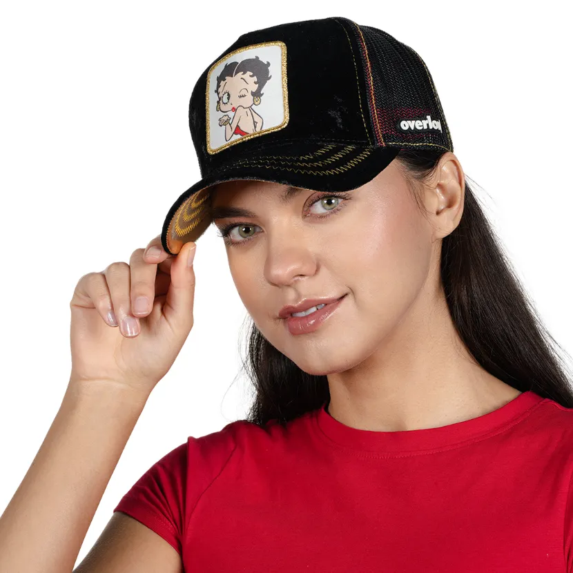 OVERLORD X Betty Boop: Kissing Betty Trucker Cap sold by Overlord product image thumbnail 3