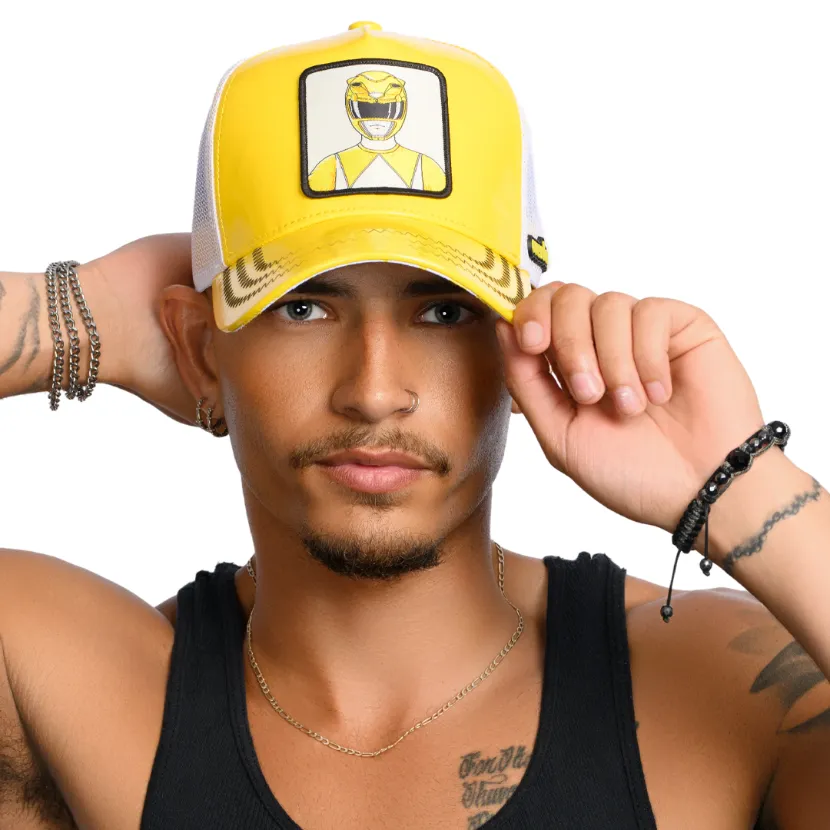 OVERLORD X Power Rangers: Yellow Ranger Trucker Cap sold by Overlord product image thumbnail 3
