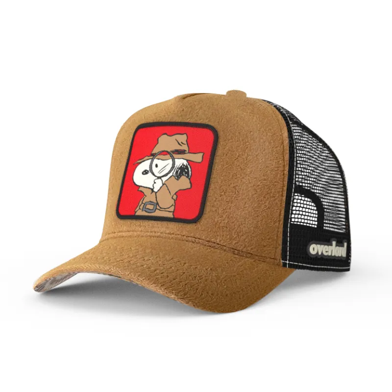 OVERLORD X Peanuts: Secret Agent Snoopy Trucker Cap (Cashmere) sold by Overlord