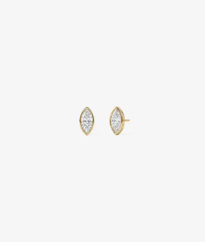 Marquise Bezel Stud sold by Shashi