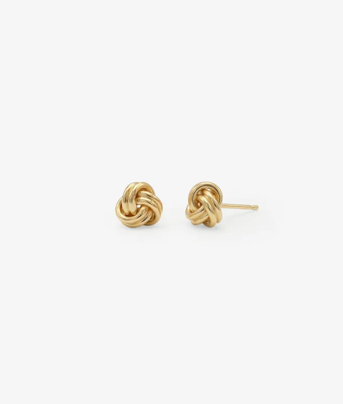 Knot Stud Earring made by Shashi