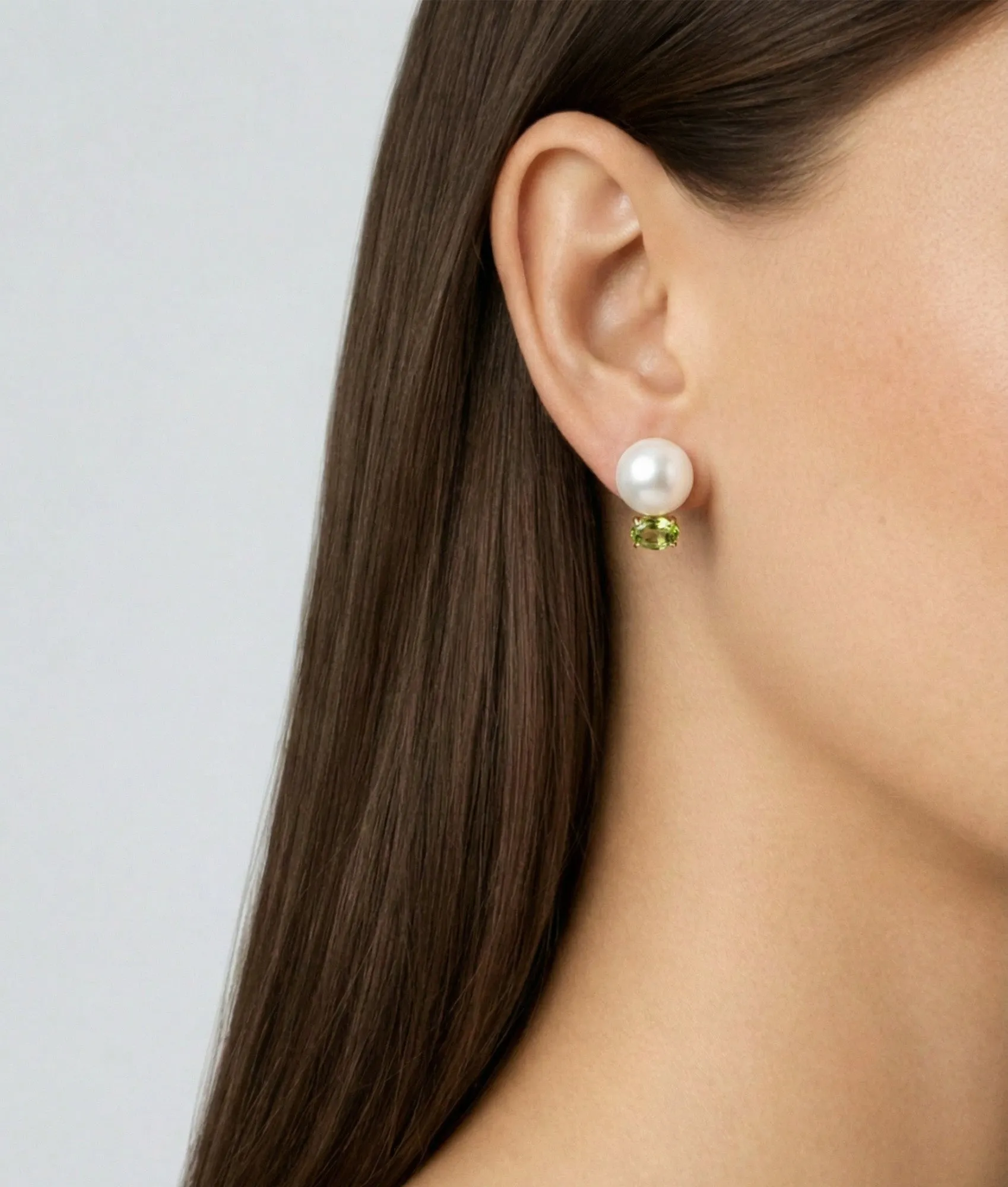 Perle Peridot Earrings sold by Shashi product image thumbnail 2