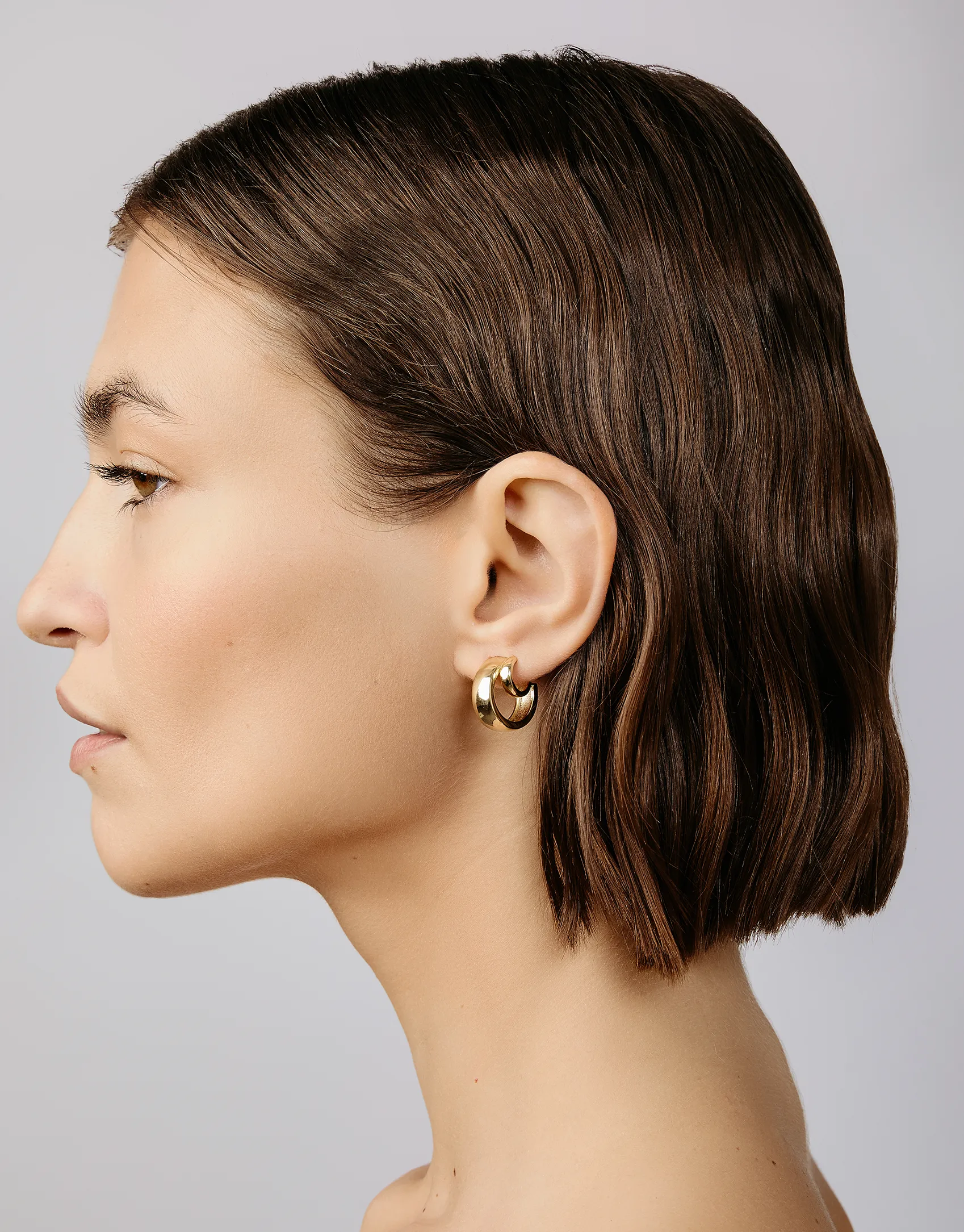 Double Hoop Earring sold by Shashi product image thumbnail 3