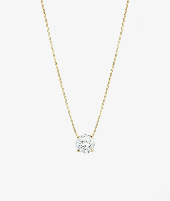 Caroline Moissanite Necklace made by Shashi