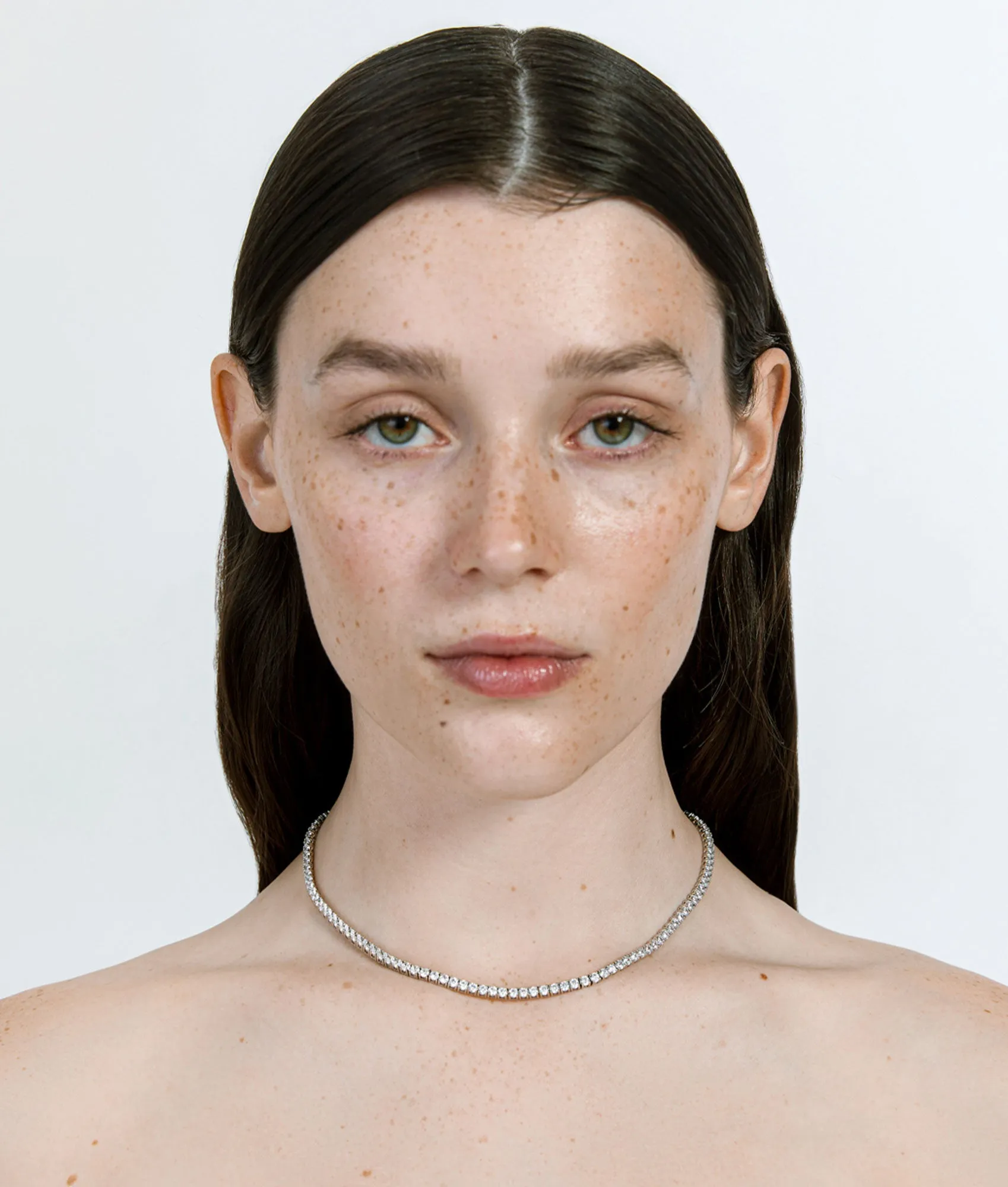 Medium Diamond Tennis Necklace sold by Shashi product image thumbnail 2