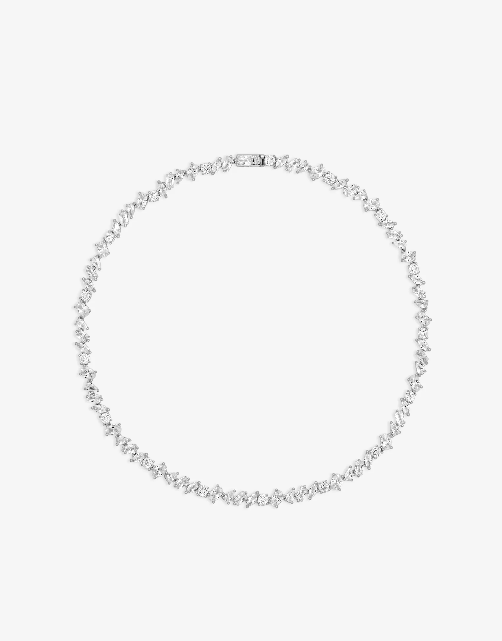 Pear Diamond Tennis Necklace sold by Shashi