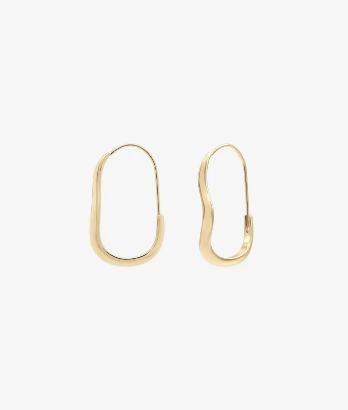 Mia Wave Hoop Earring made by Shashi