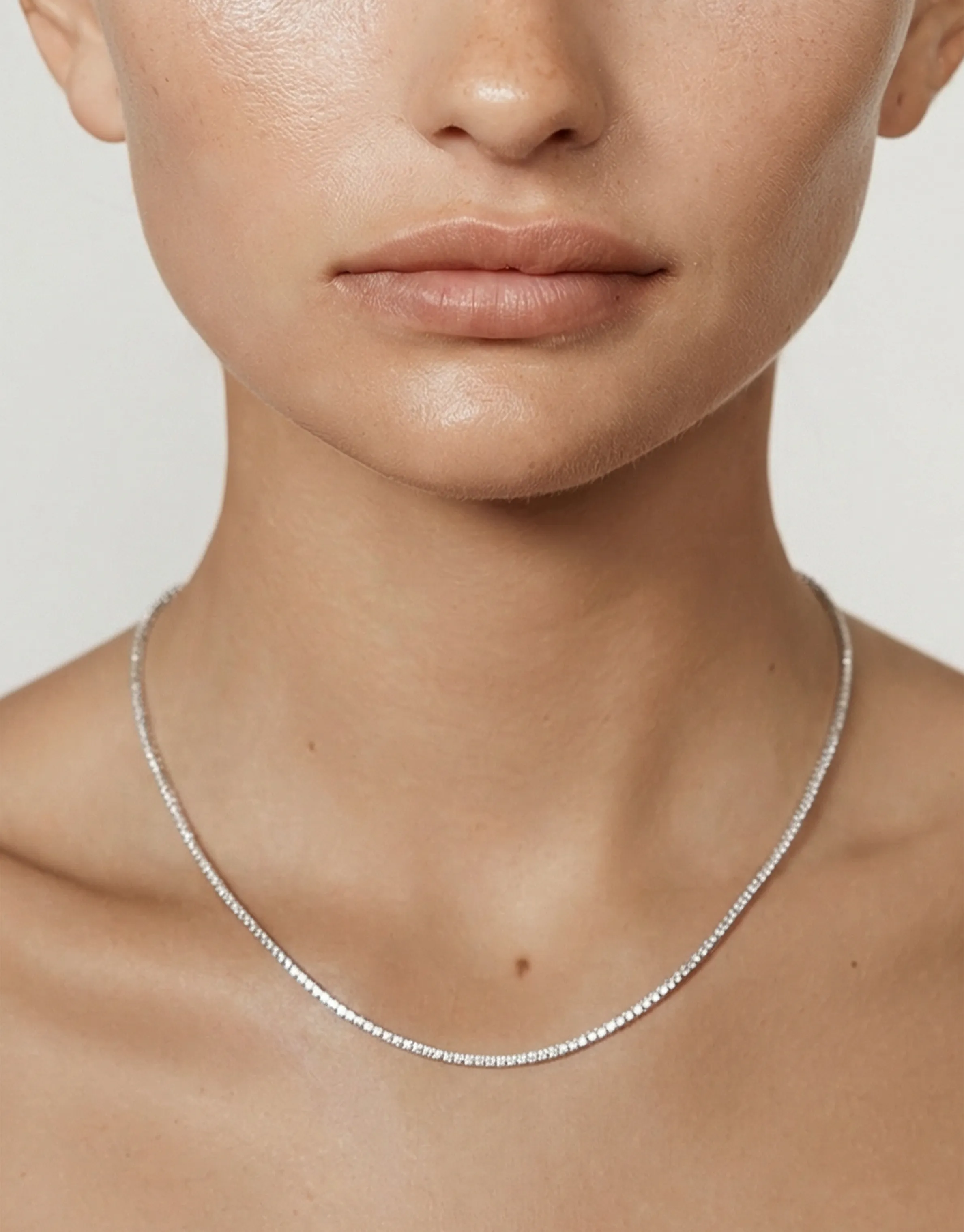 Micro Teeny Tiny Tennis Necklace sold by Shashi product image thumbnail 3