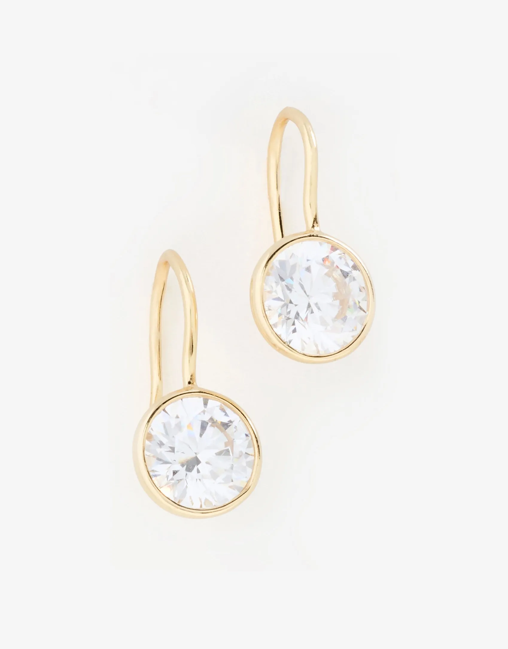 Bezel French Hook Earring sold by Shashi product image thumbnail 5