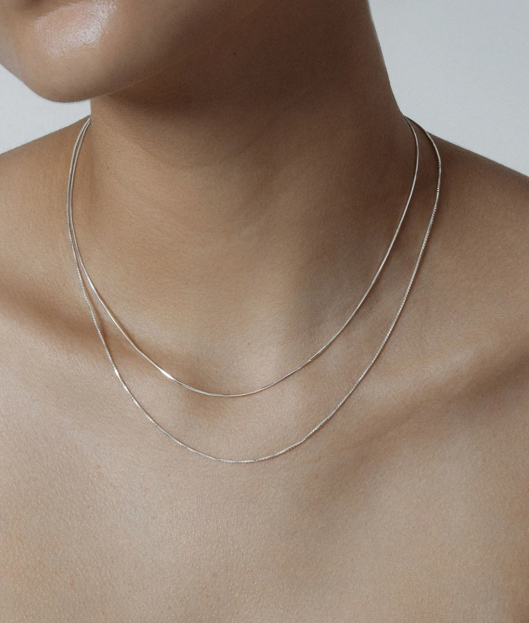 Silver Line Necklace sold by Shashi product image thumbnail 2