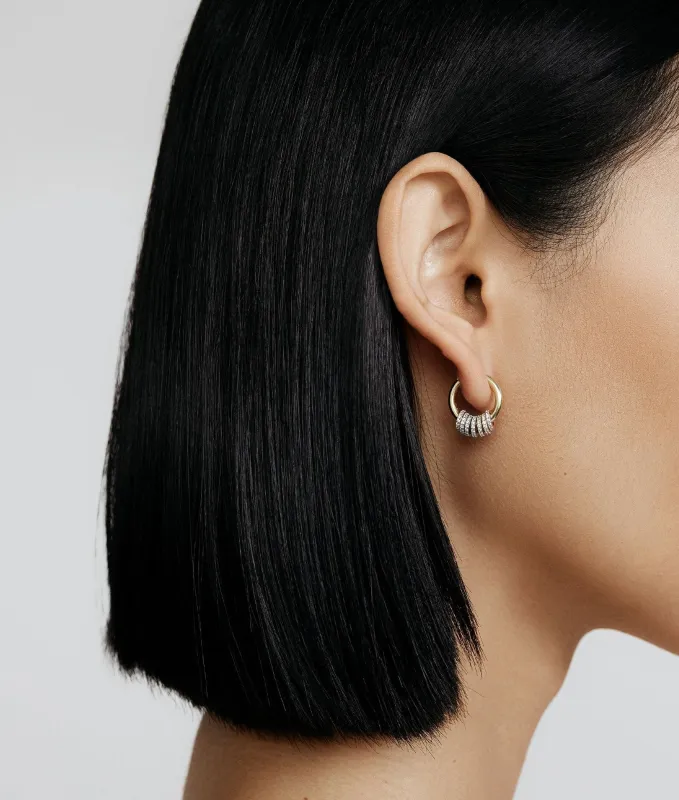 Gaia Pave Hoops sold by Shashi