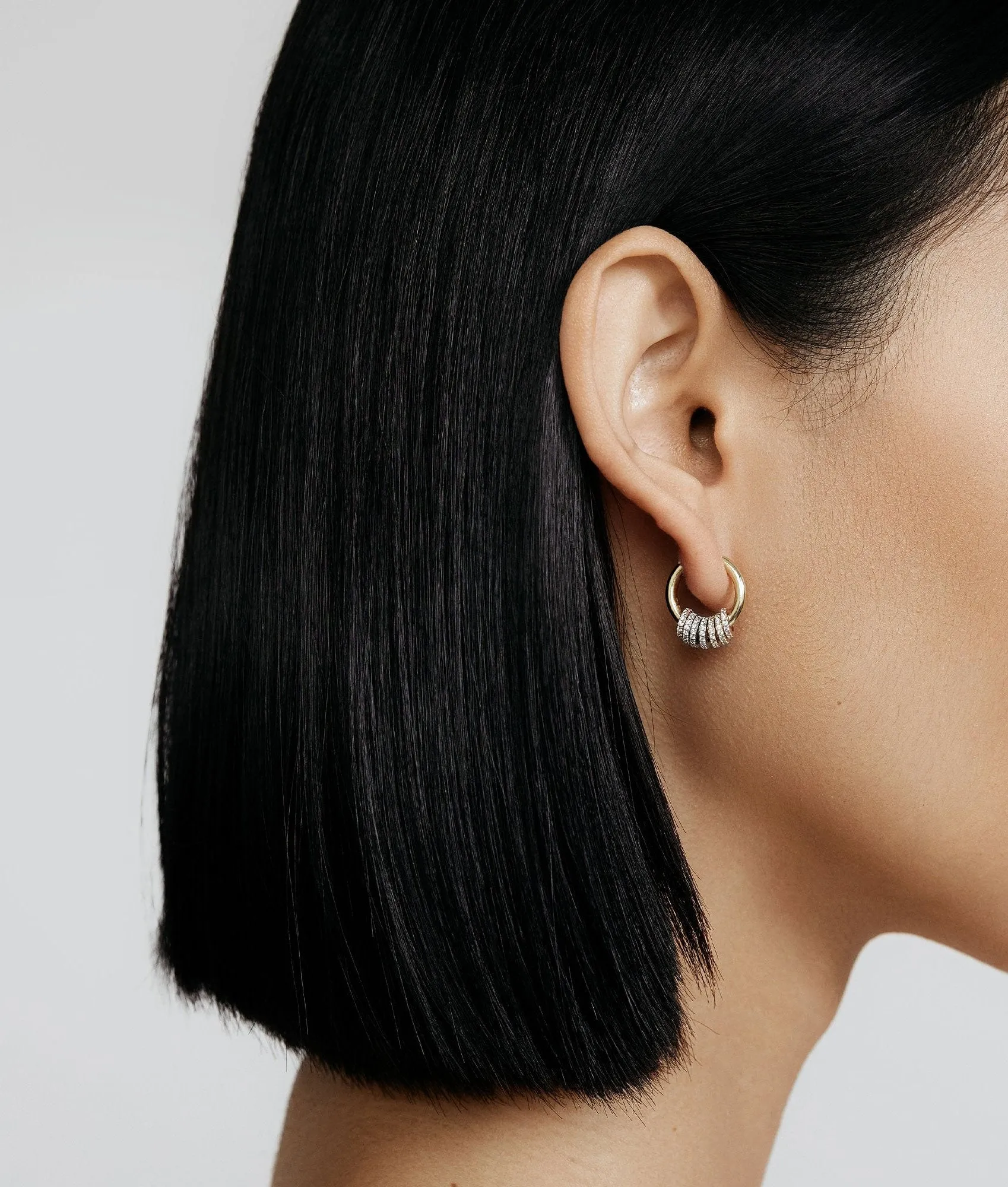 Gaia Pave Hoops sold by Shashi