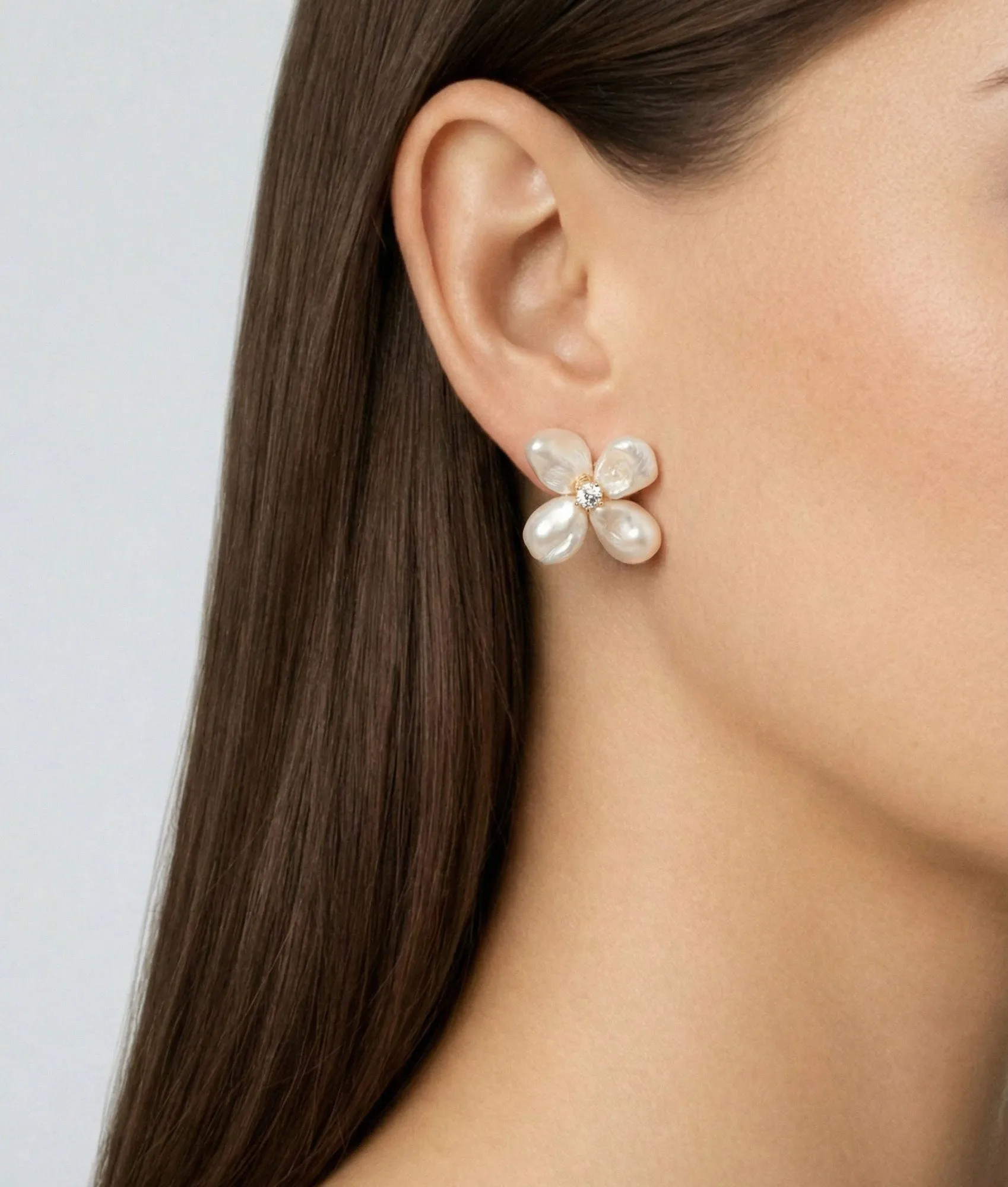 Flower Pearl Earrings sold by Shashi product image thumbnail 2