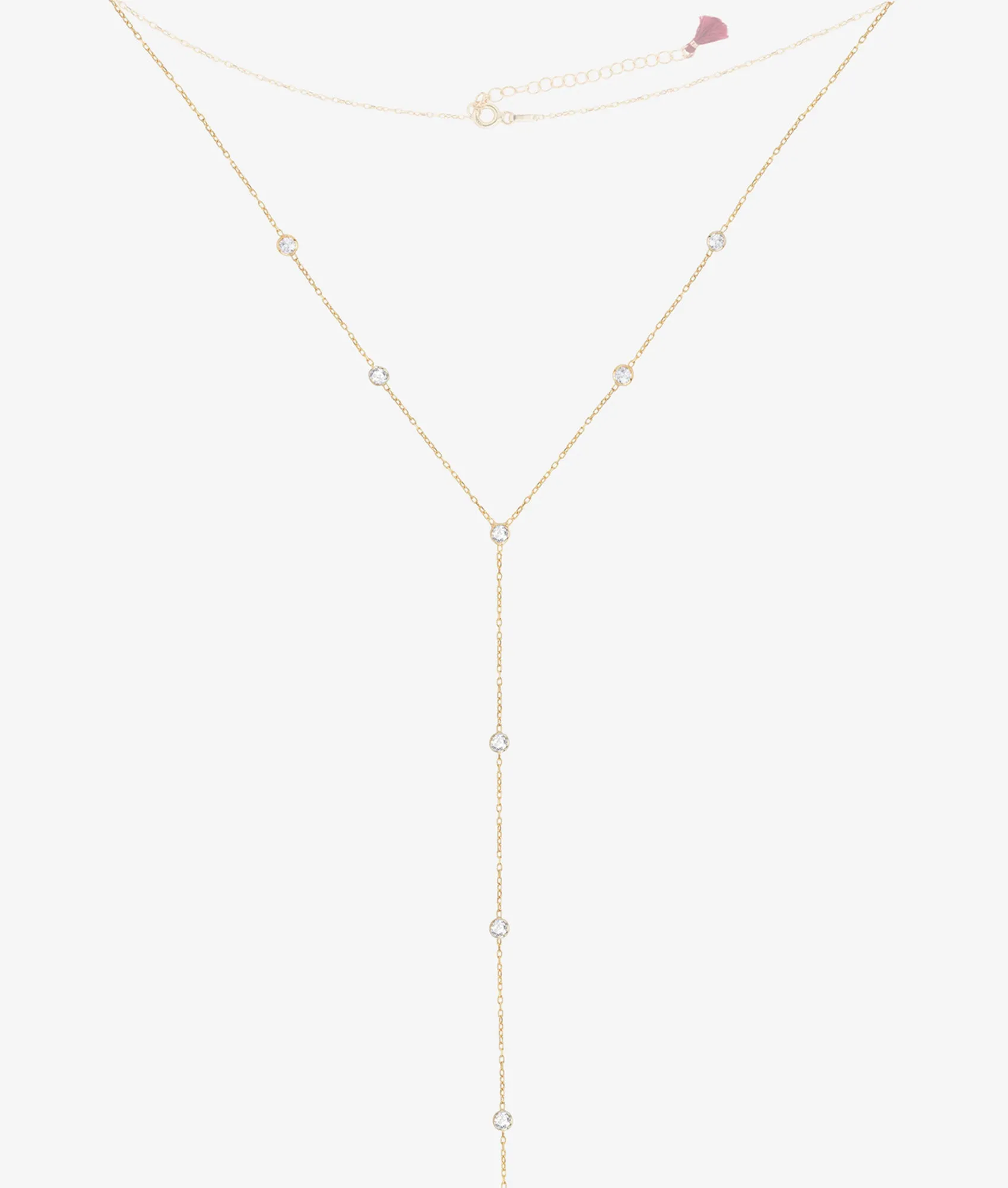 Emily Diamond Lariat Necklace sold by Shashi