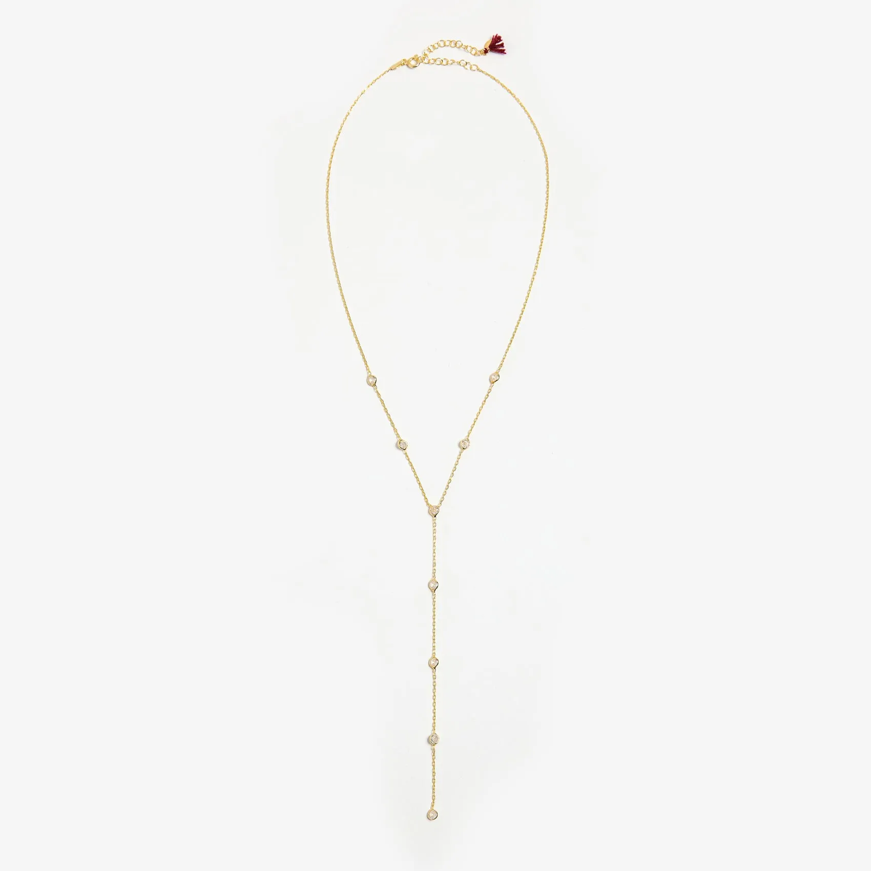 Emily Diamond Lariat Necklace sold by Shashi product image thumbnail 4