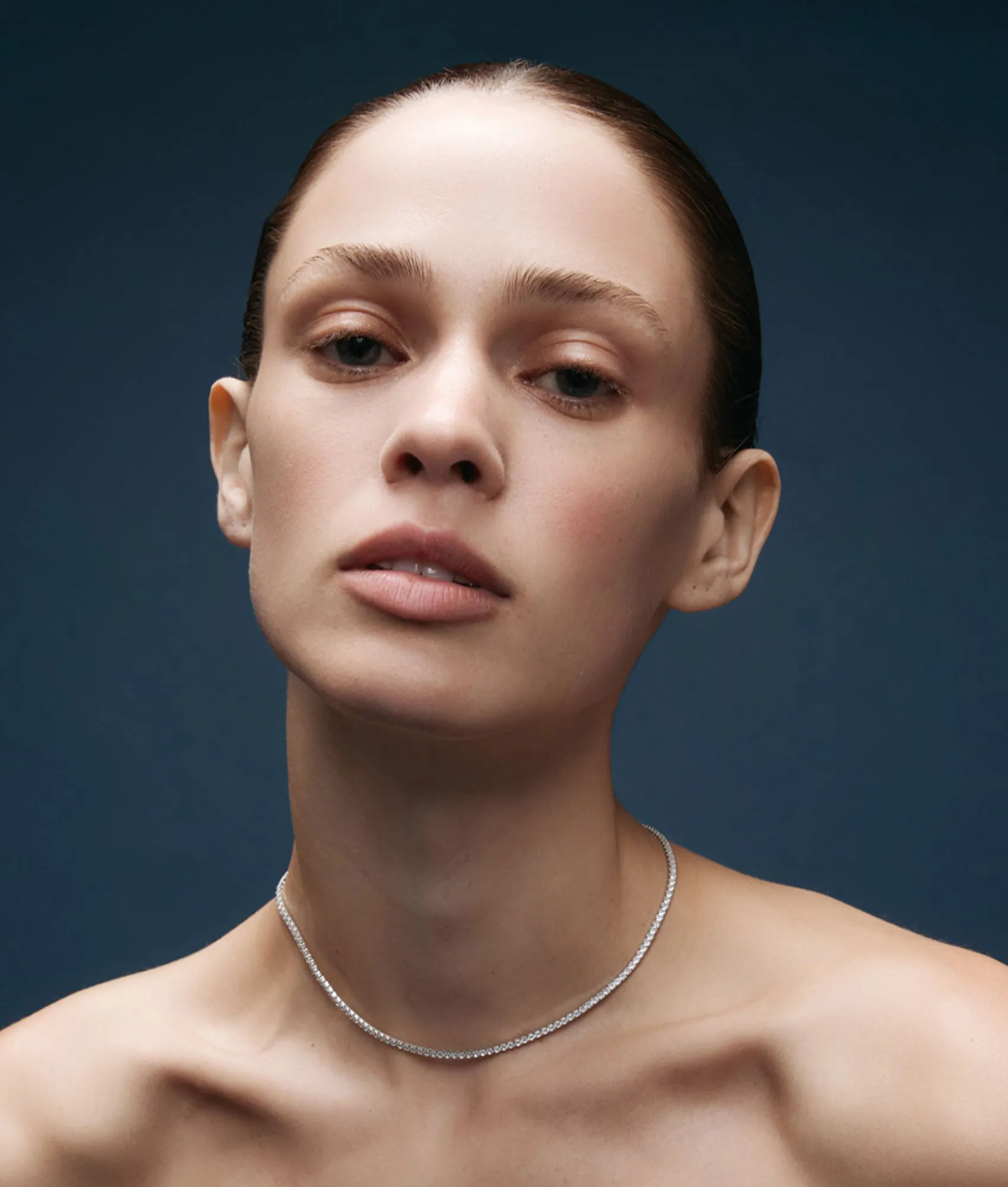 Everyday Diamond Tennis Necklace sold by Shashi product image thumbnail 5