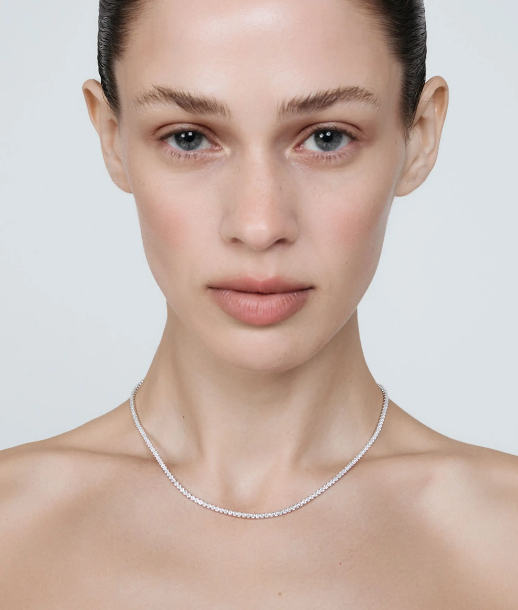 Everyday Diamond Tennis Necklace sold by Shashi product image thumbnail 4