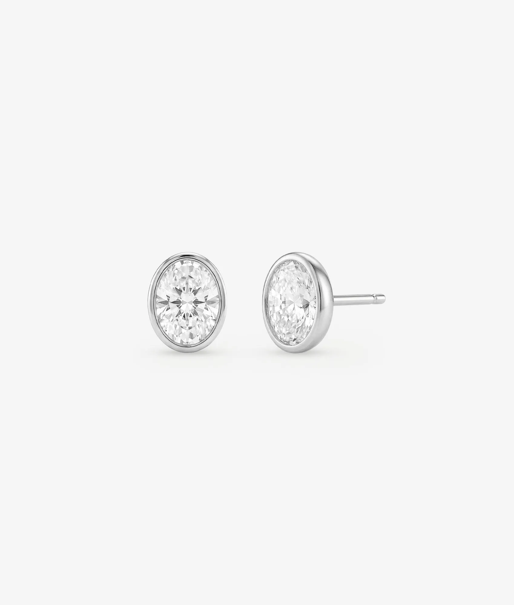 Oval Bezel Stud sold by Shashi