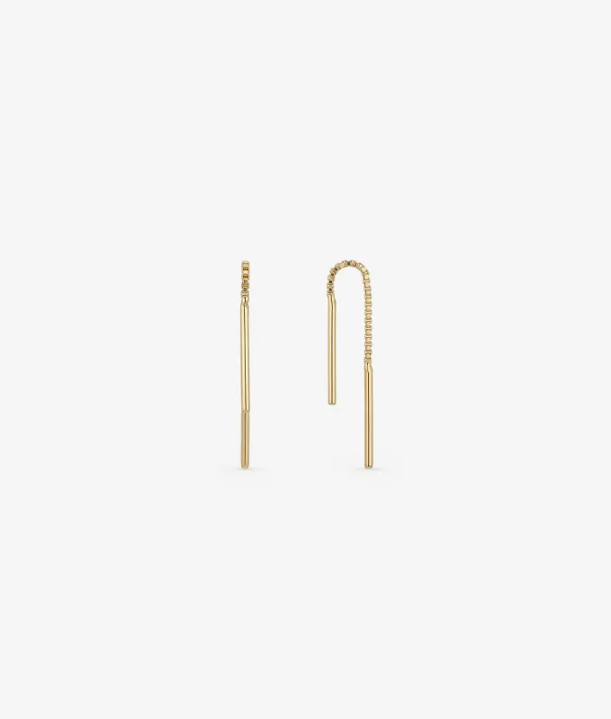 Teeny Tiny Ear Threader made by Shashi
