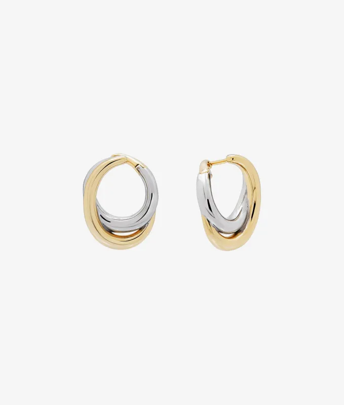 Cassie Two-Toned Earring made by Shashi