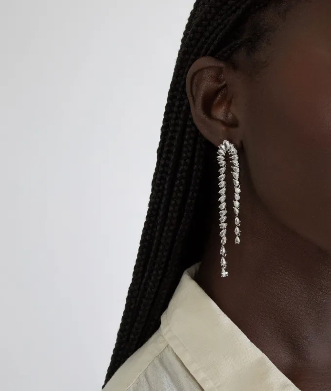 Pear Diamond Drop Earring made by Shashi